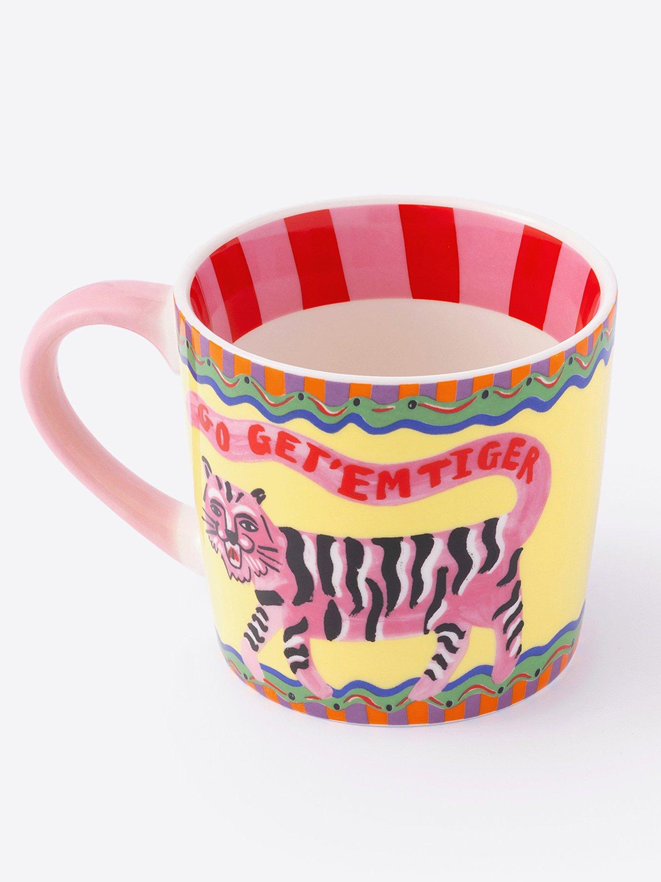 Image 5 of 7 of Eleanor Bowmer Go Get Em Tiger A5 Spiral Notebook &amp; Mug Set