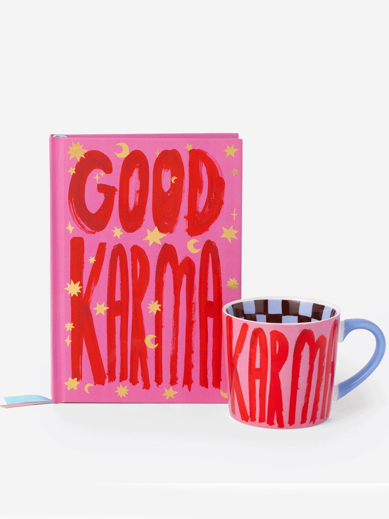 Image 7 of 7 of Eleanor Bowmer Good Karma A5 Casebound Notebook &amp; Mug Set