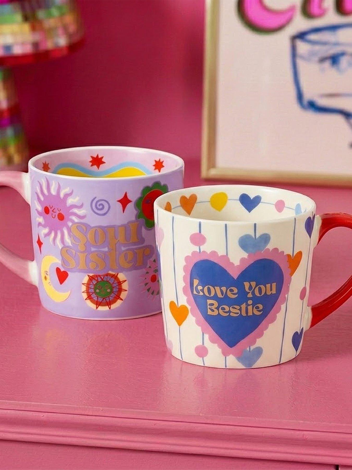 Image 1 of 7 of Eleanor Bowmer Love You Bestie &amp; Soul Sister Mug Set