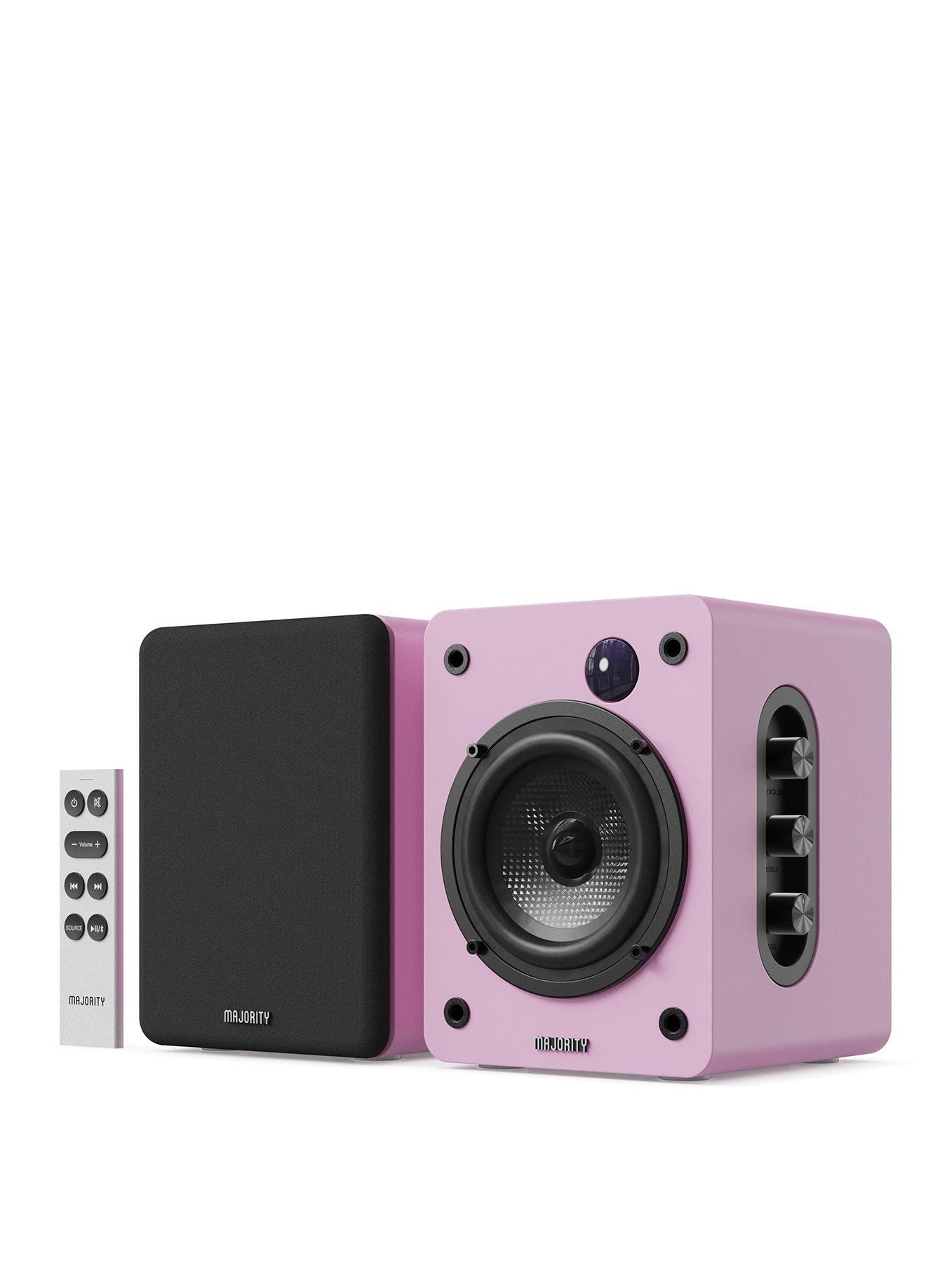 Image 1 of 5 of Majority D50X BOOKSHELF SPEAKERS - PINK