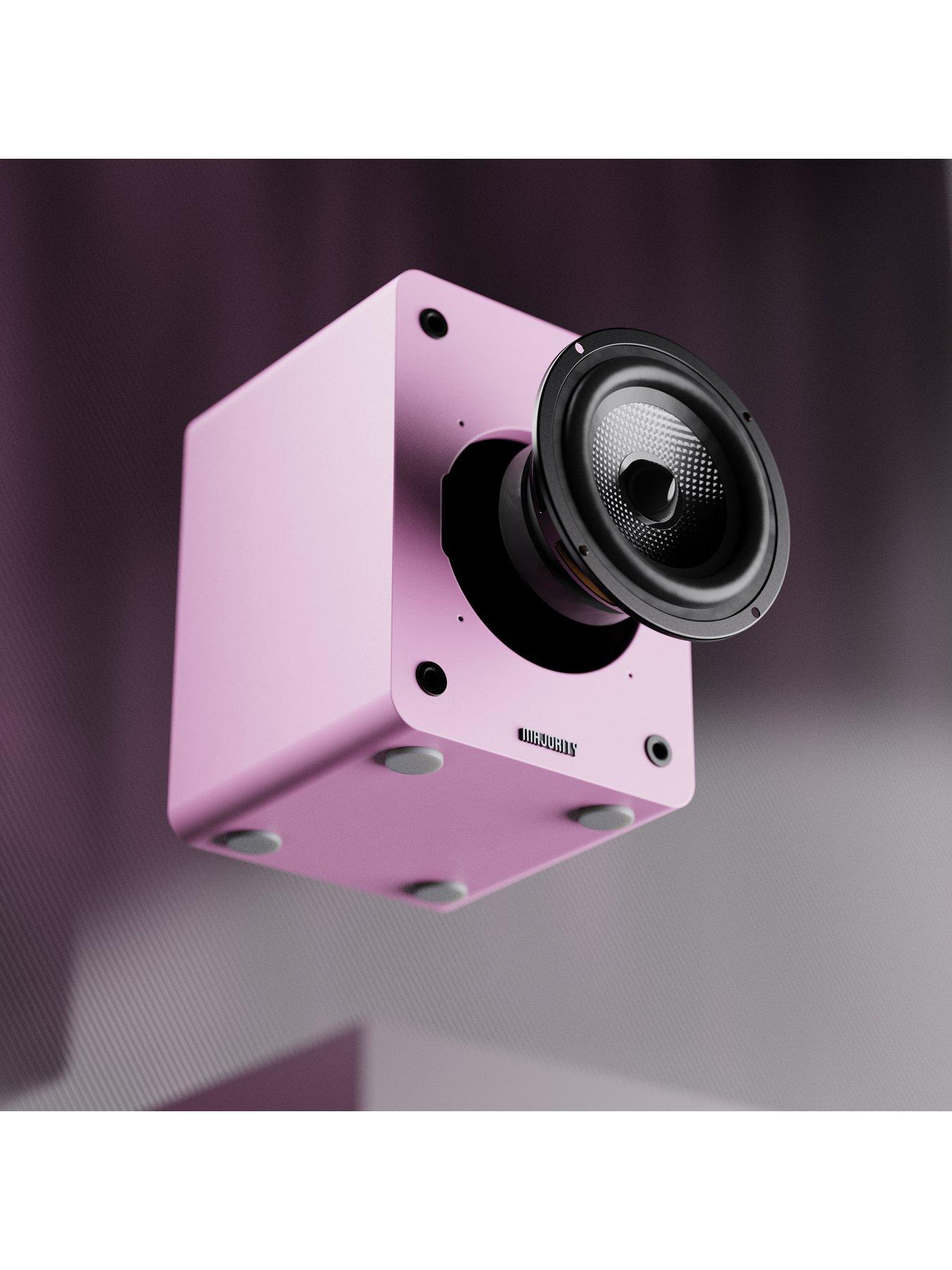 Image 3 of 5 of Majority D50X BOOKSHELF SPEAKERS - PINK