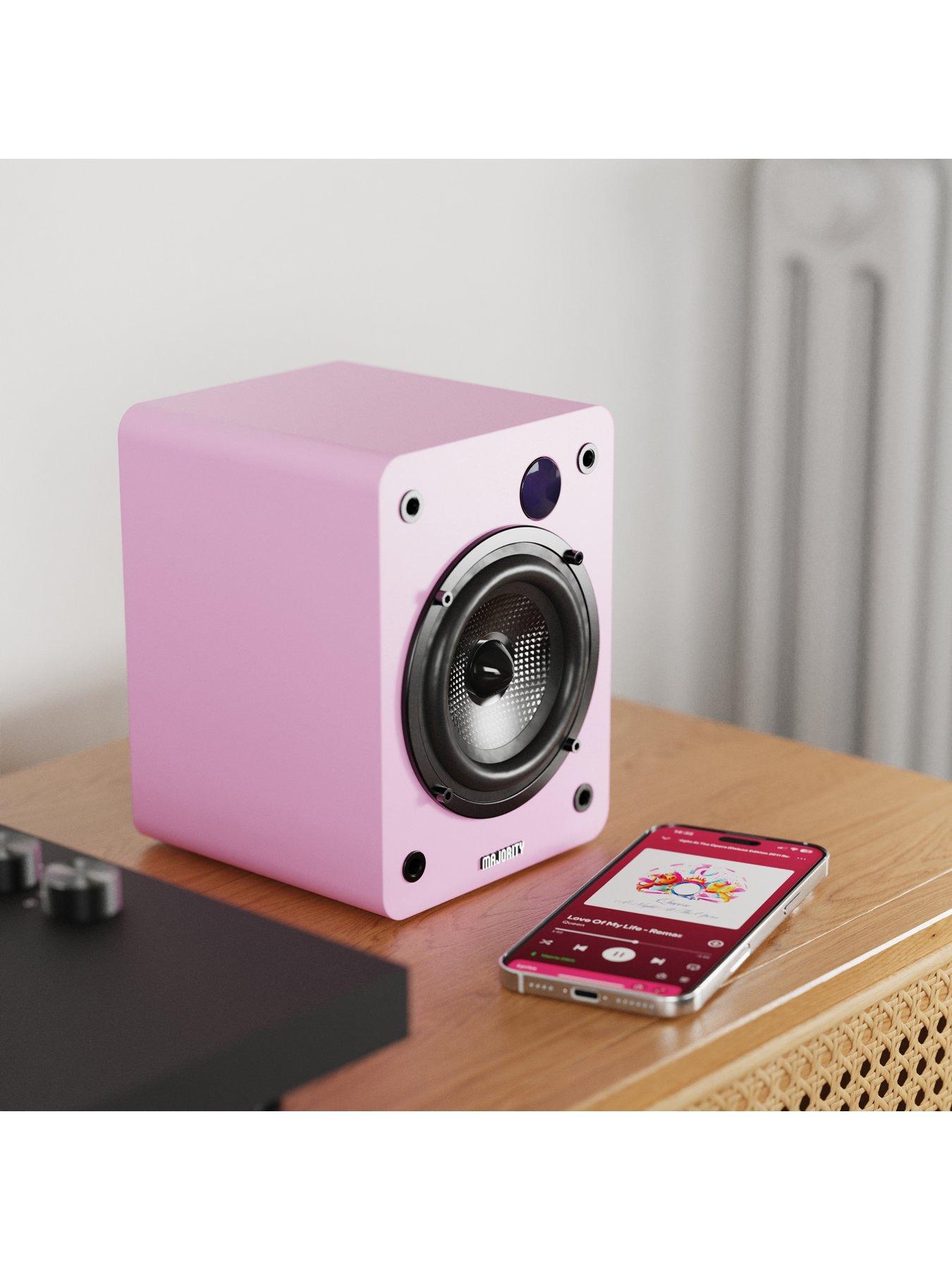 Image 4 of 5 of Majority D50X BOOKSHELF SPEAKERS - PINK