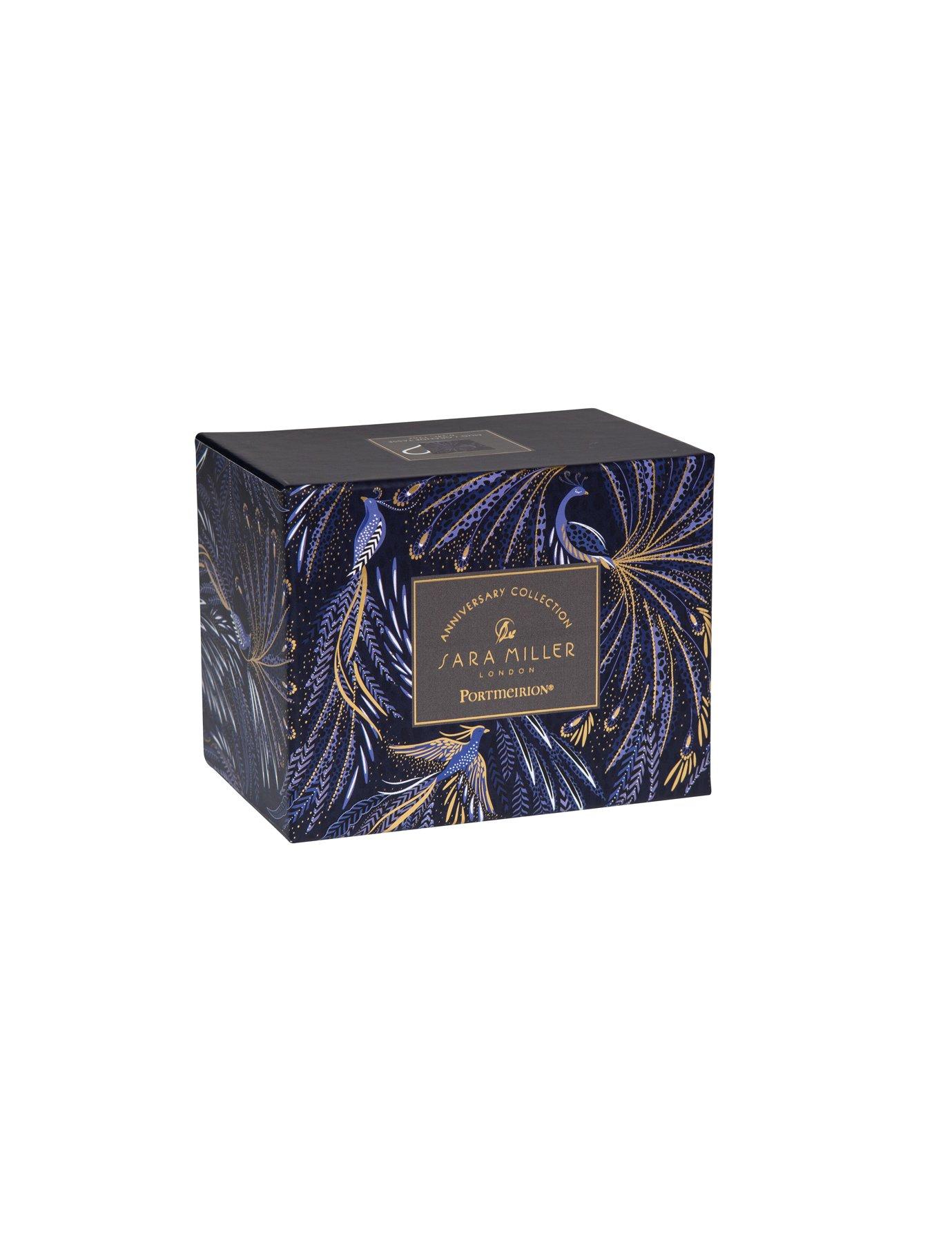 Image 6 of 6 of Sara Miller Anniversary Peacock Parade Mug - Blue