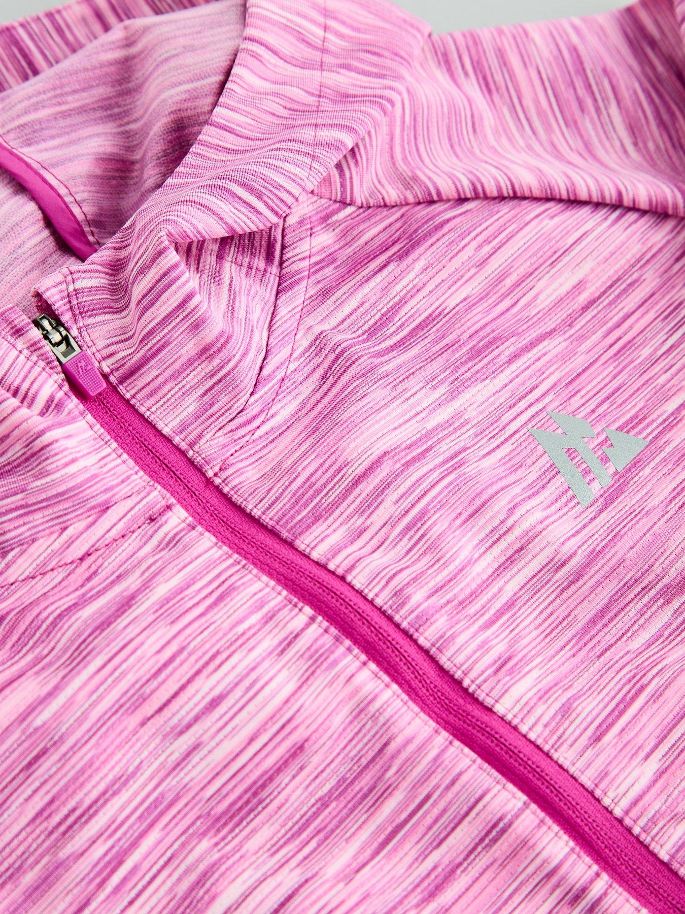 Image 5 of 6 of Montirex Junior Girls Trail Adjustable Bungees Reflective Windbreaker - Pink
