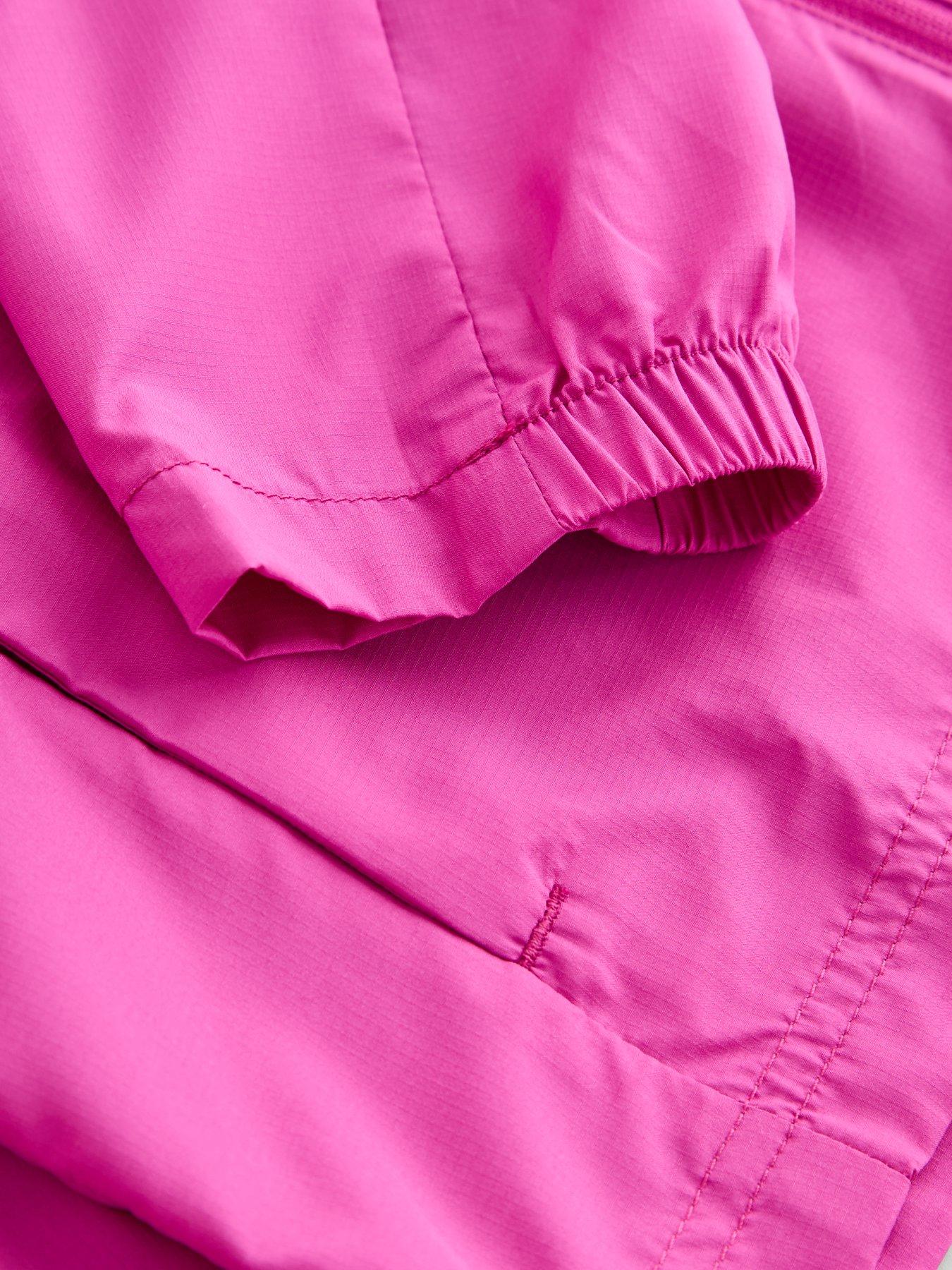 Image 6 of 6 of Montirex Junior Girls Trail Adjustable Bungees Reflective Windbreaker - Pink