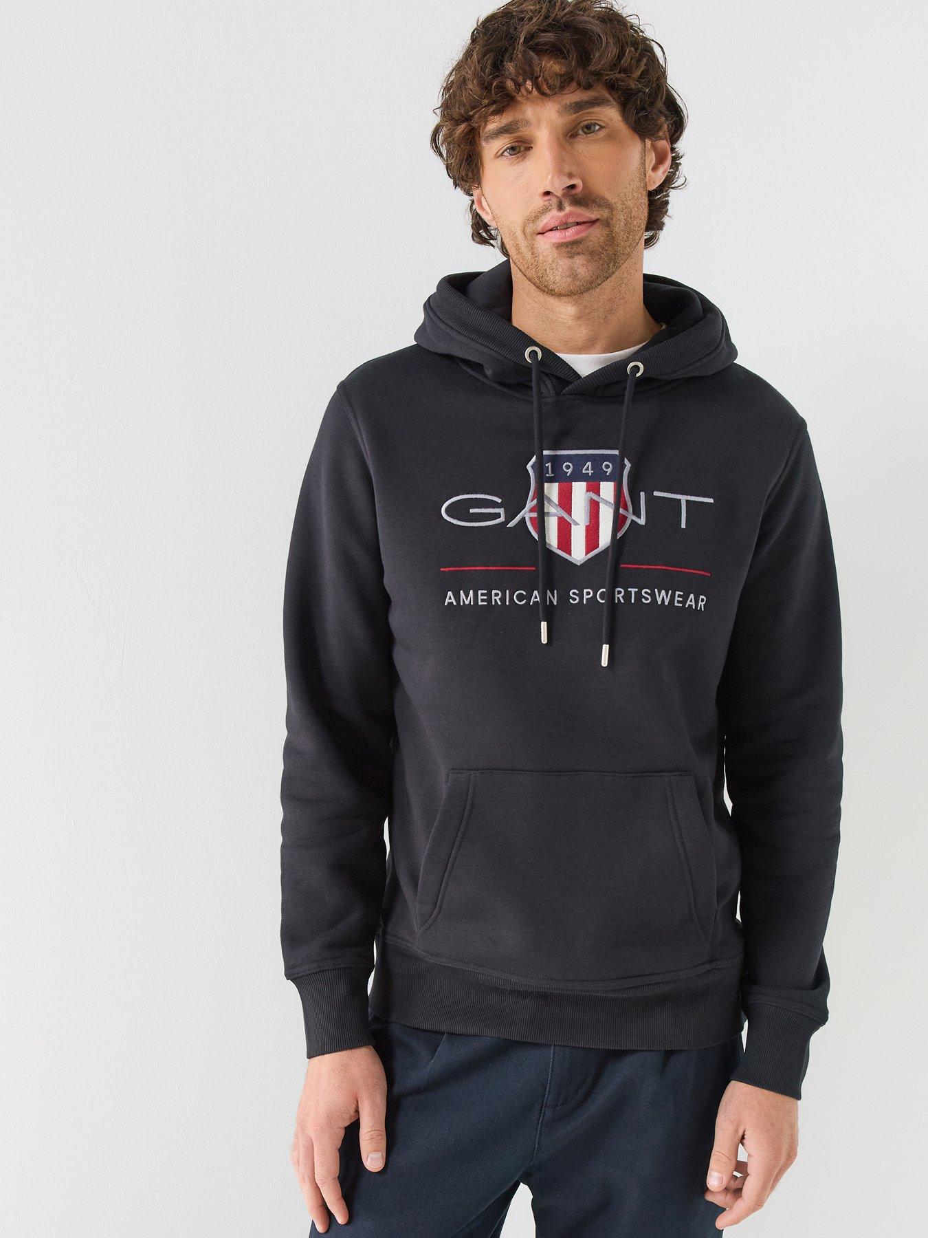Gant Men's Black Archive Shield Hoodie (Xxxl) - Image 2