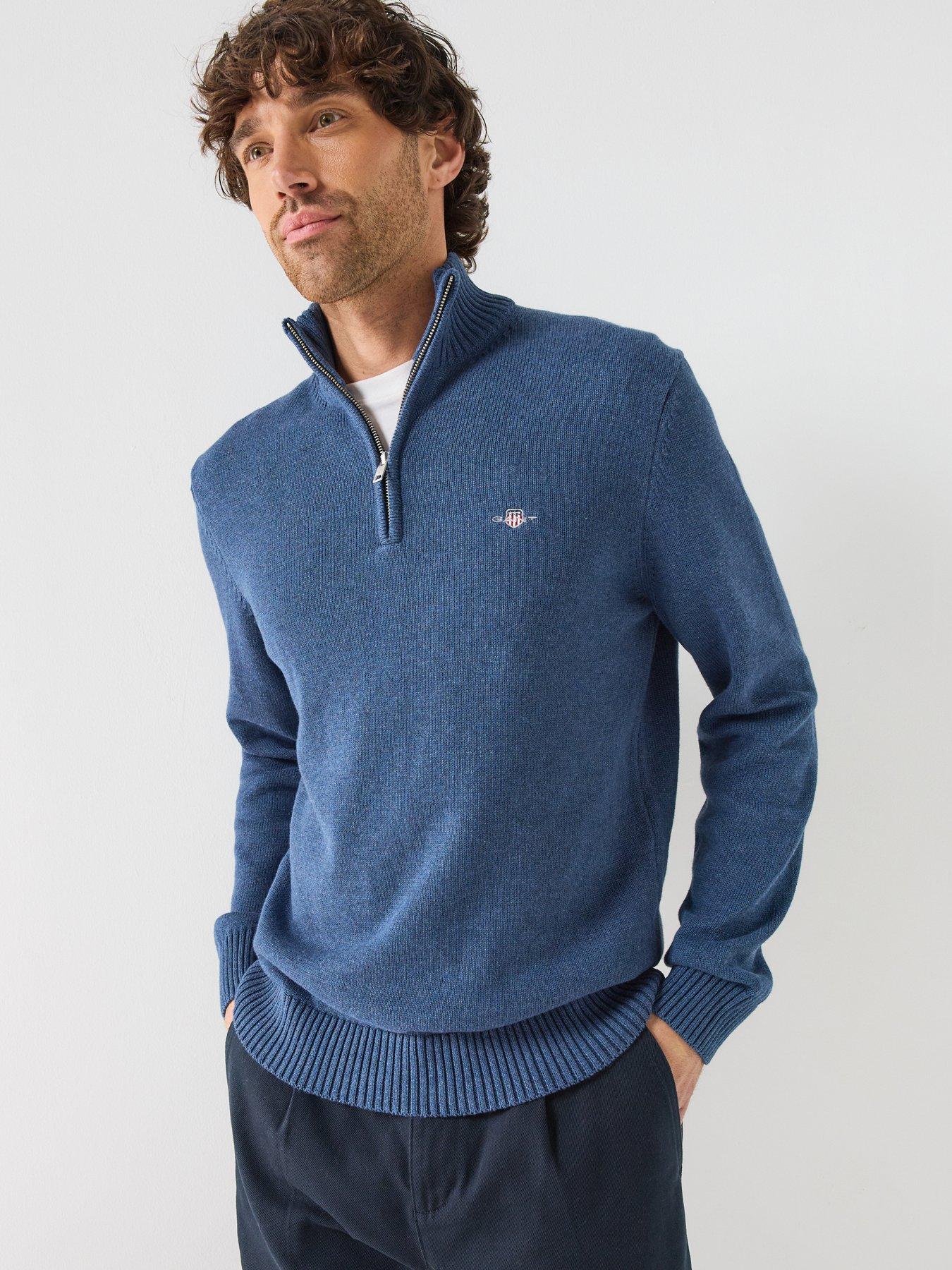 Gant Casual Cotton Half-Zip - Stn Blue M 489 - S - Image 5