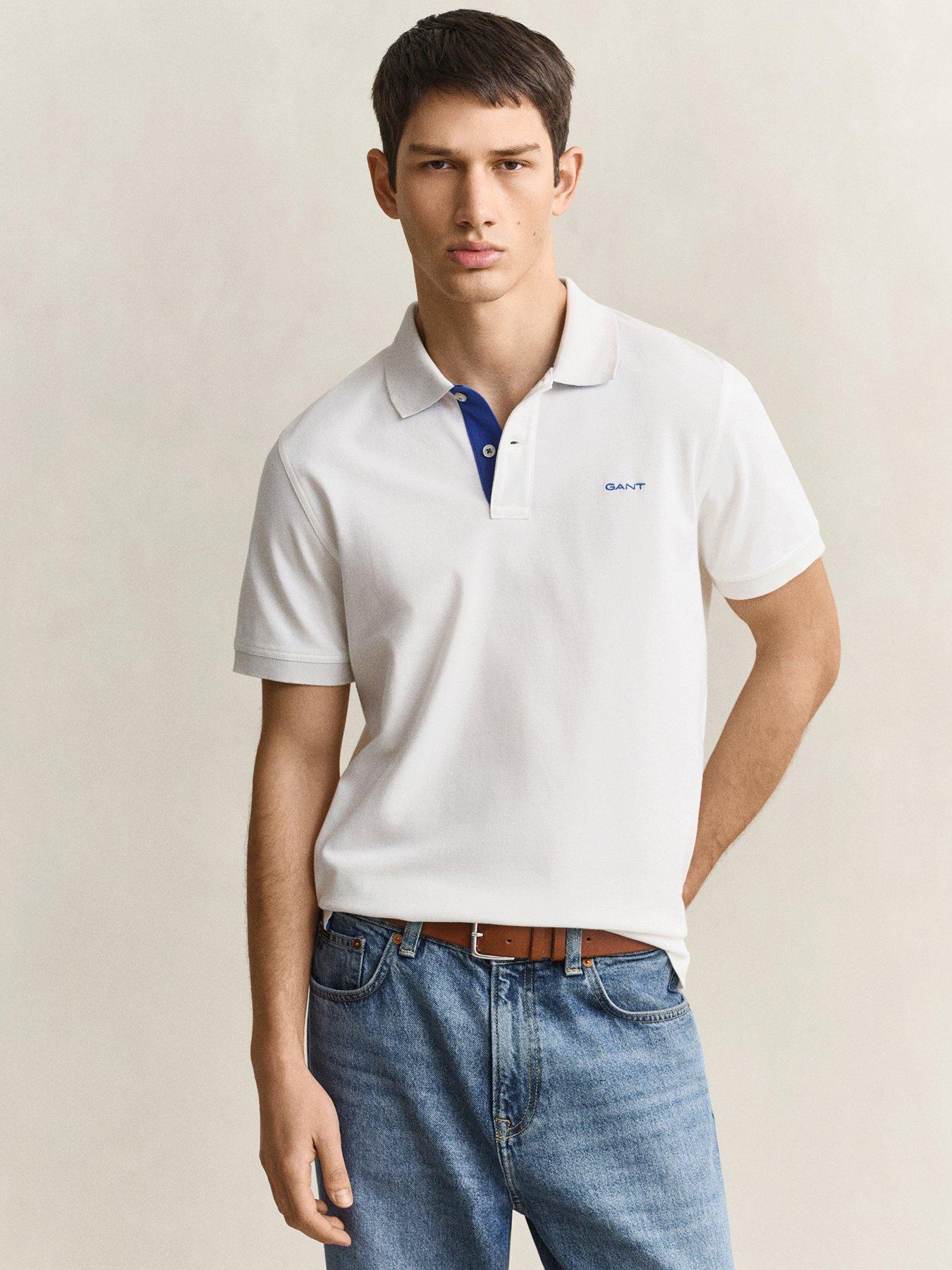 Gant Men's Blanc Polo Regular Contrast - Image 4