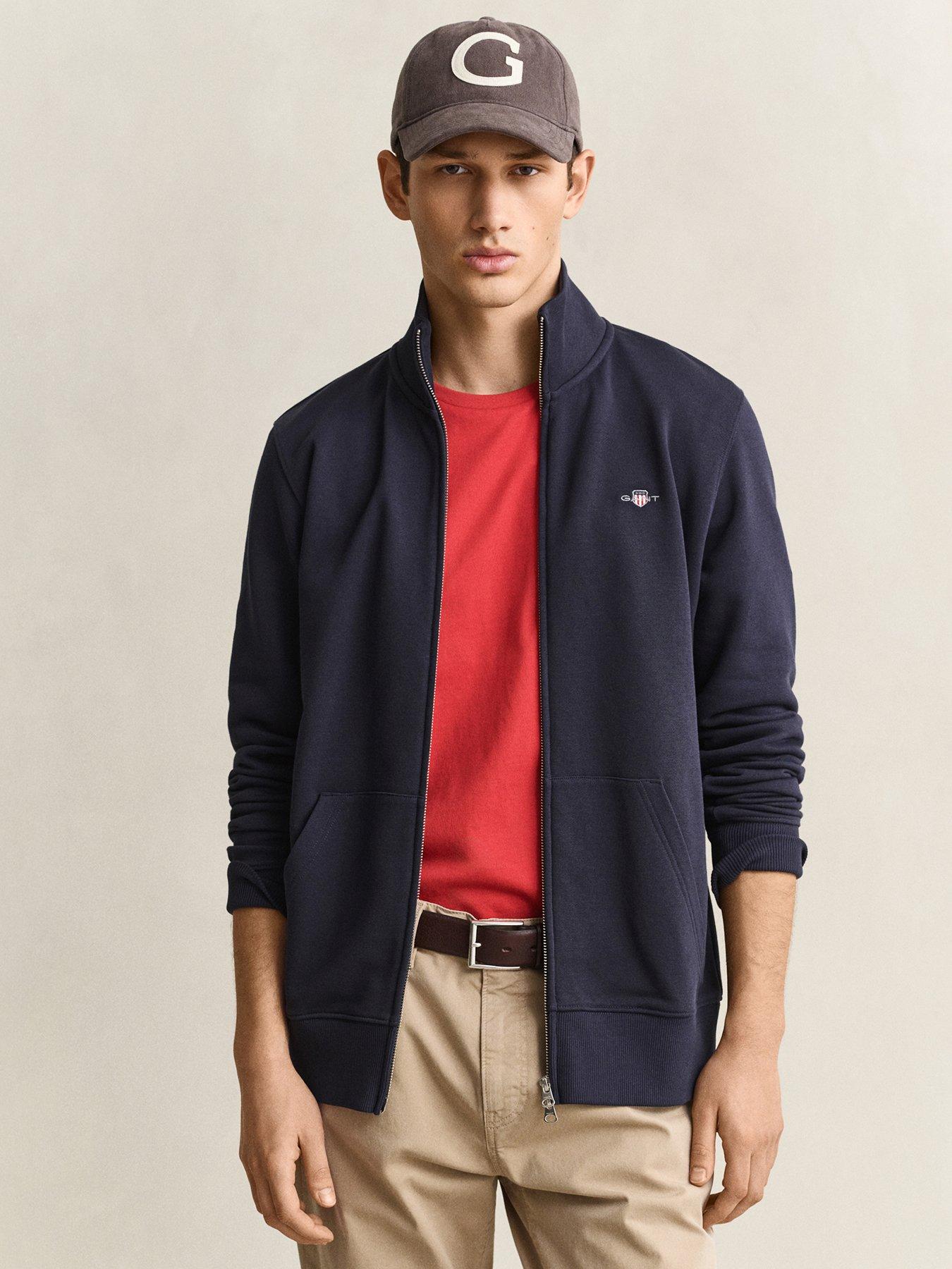 GANT Men's 2008006-093 REG SHIELD FULL ZIP SWEAT (pack of 1) - Image 5