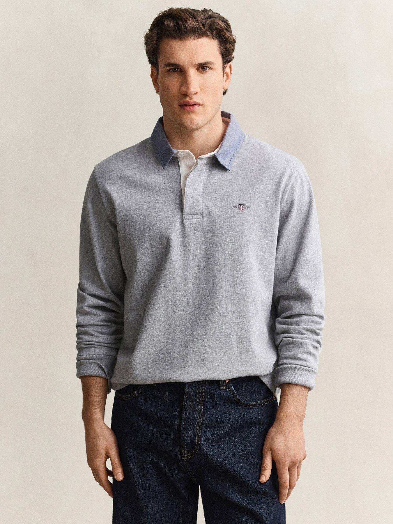 Gant Mens Regular Fit Chambray Heavy Rugger - Melange - Size Medium - Image 3