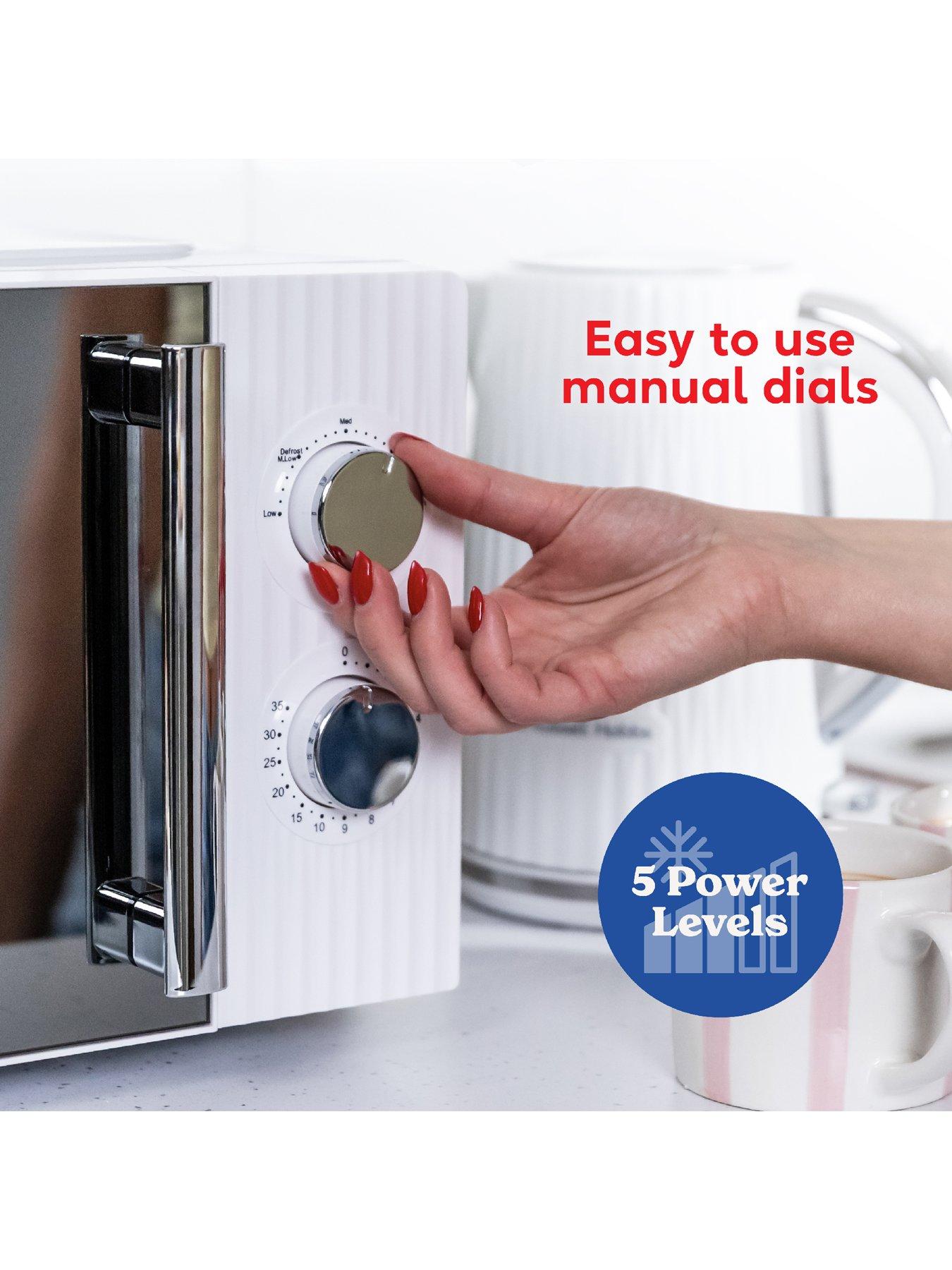 Image 6 of 7 of Russell Hobbs Eden 17 Litre White Manual Microwave