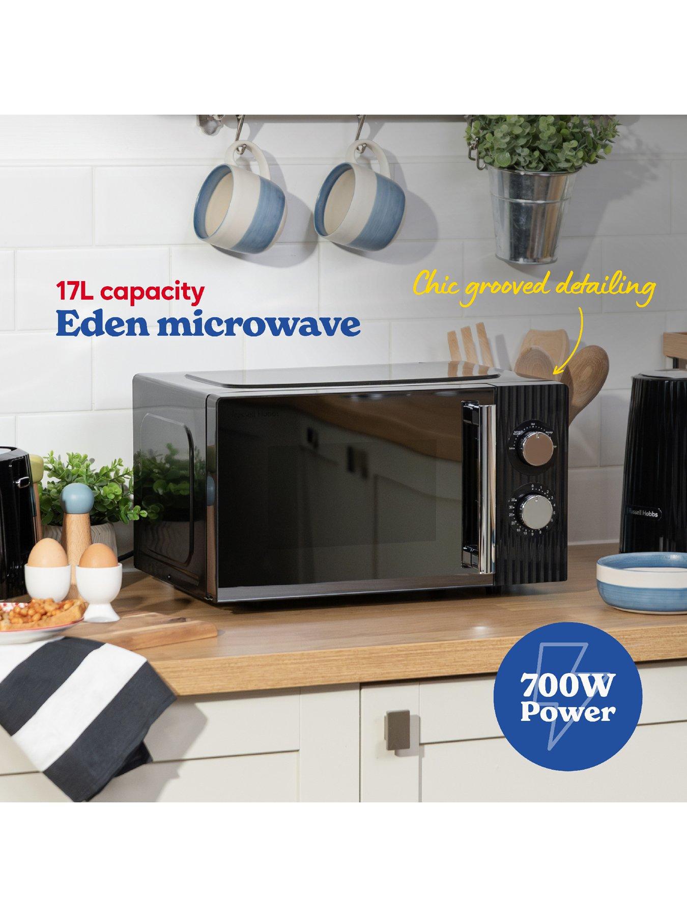 Image 2 of 7 of Russell Hobbs Eden 17 Litre Black Manual Microwave
