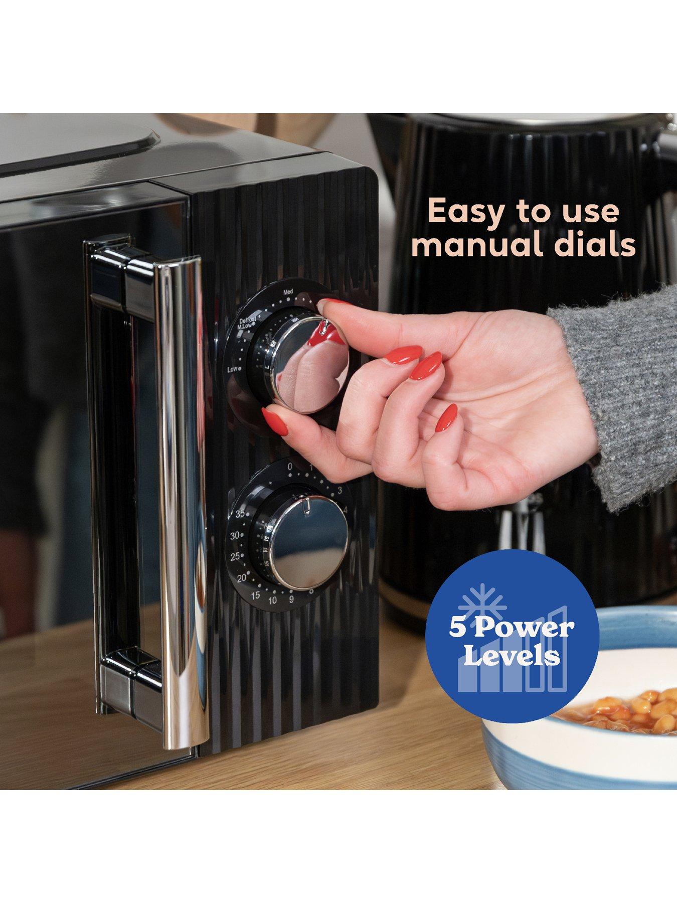 Image 6 of 7 of Russell Hobbs Eden 17 Litre Black Manual Microwave