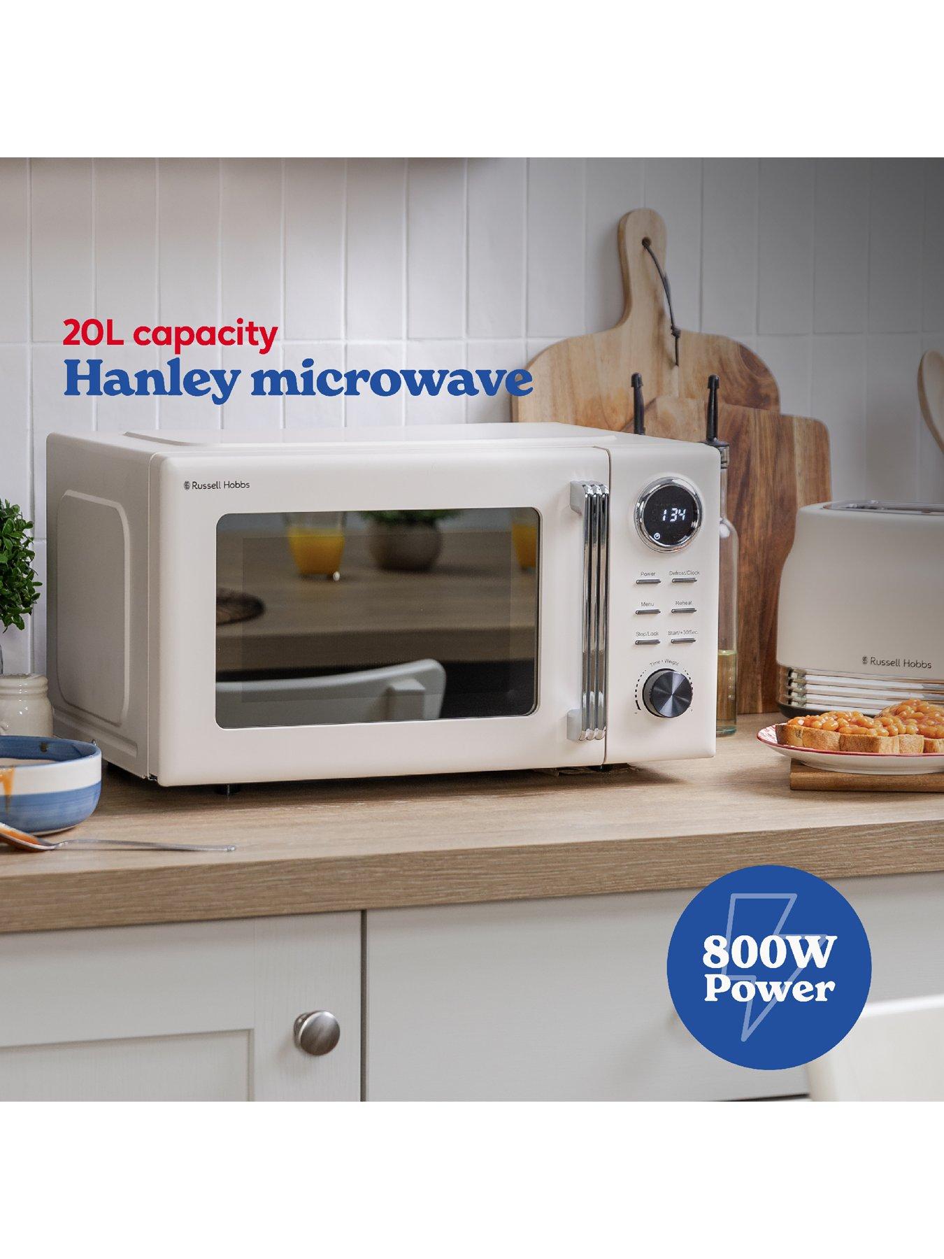 Image 2 of 7 of Russell Hobbs Hanley 20 Litre Jasmine White Digital Microwave