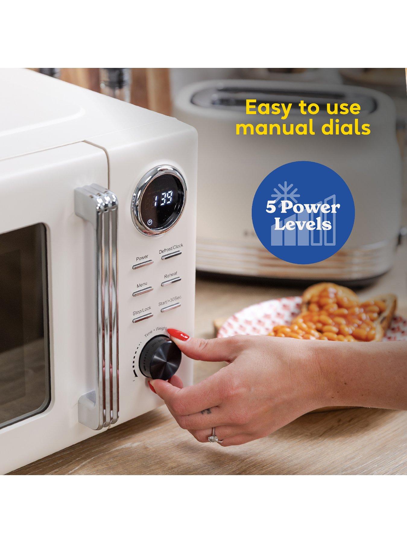 Image 6 of 7 of Russell Hobbs Hanley 20 Litre Jasmine White Digital Microwave