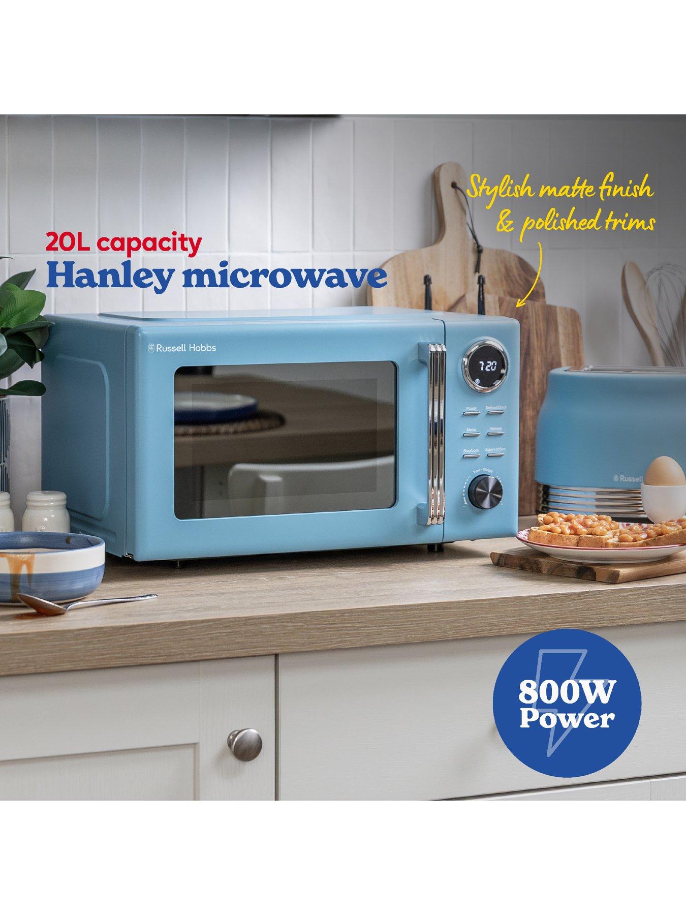 Image 2 of 7 of Russell Hobbs Hanley 20 Litre Retro Blue Digital Microwave