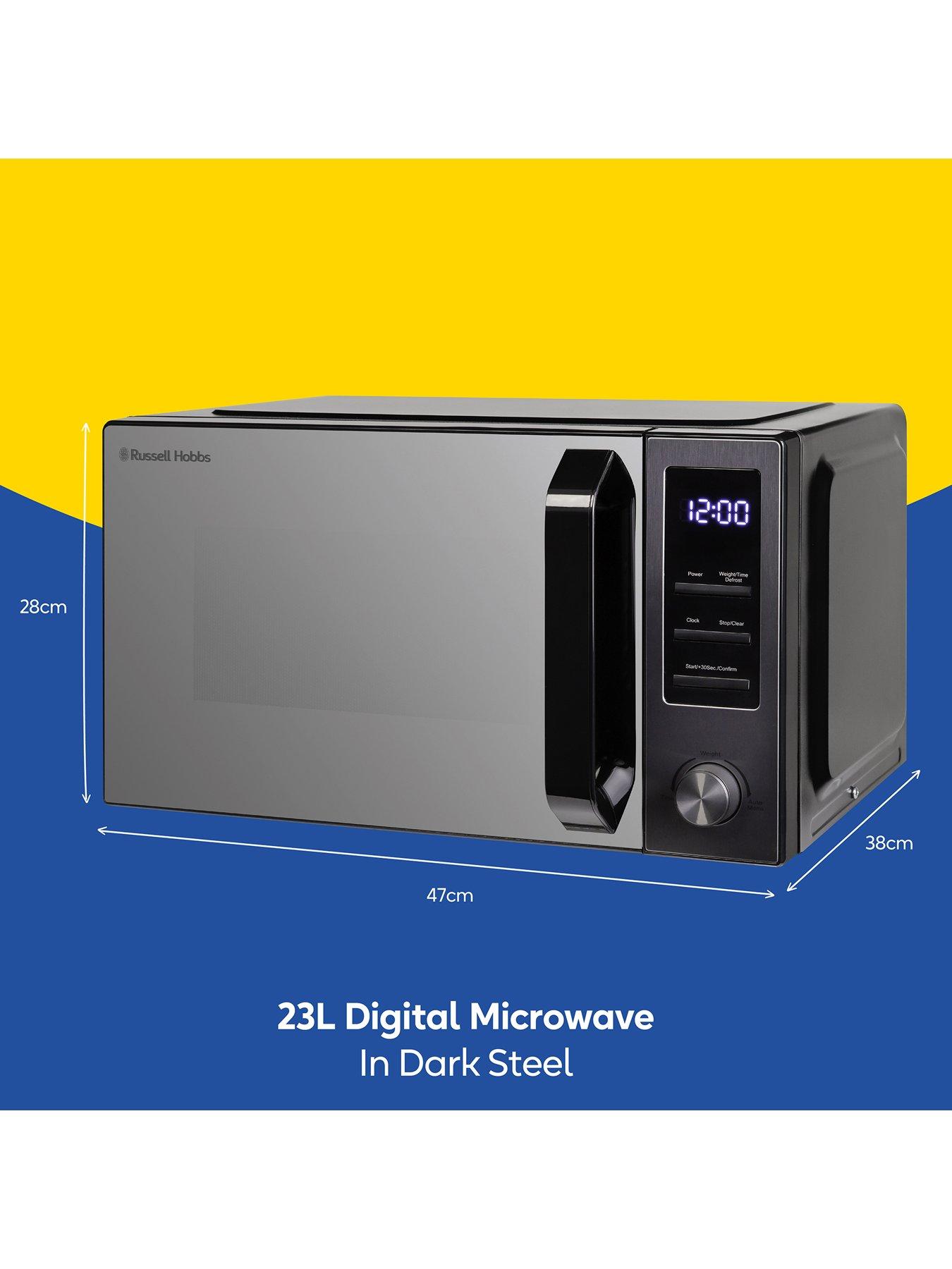 Image 2 of 7 of Russell Hobbs 23 Litre Dark Steel Digital Microwave