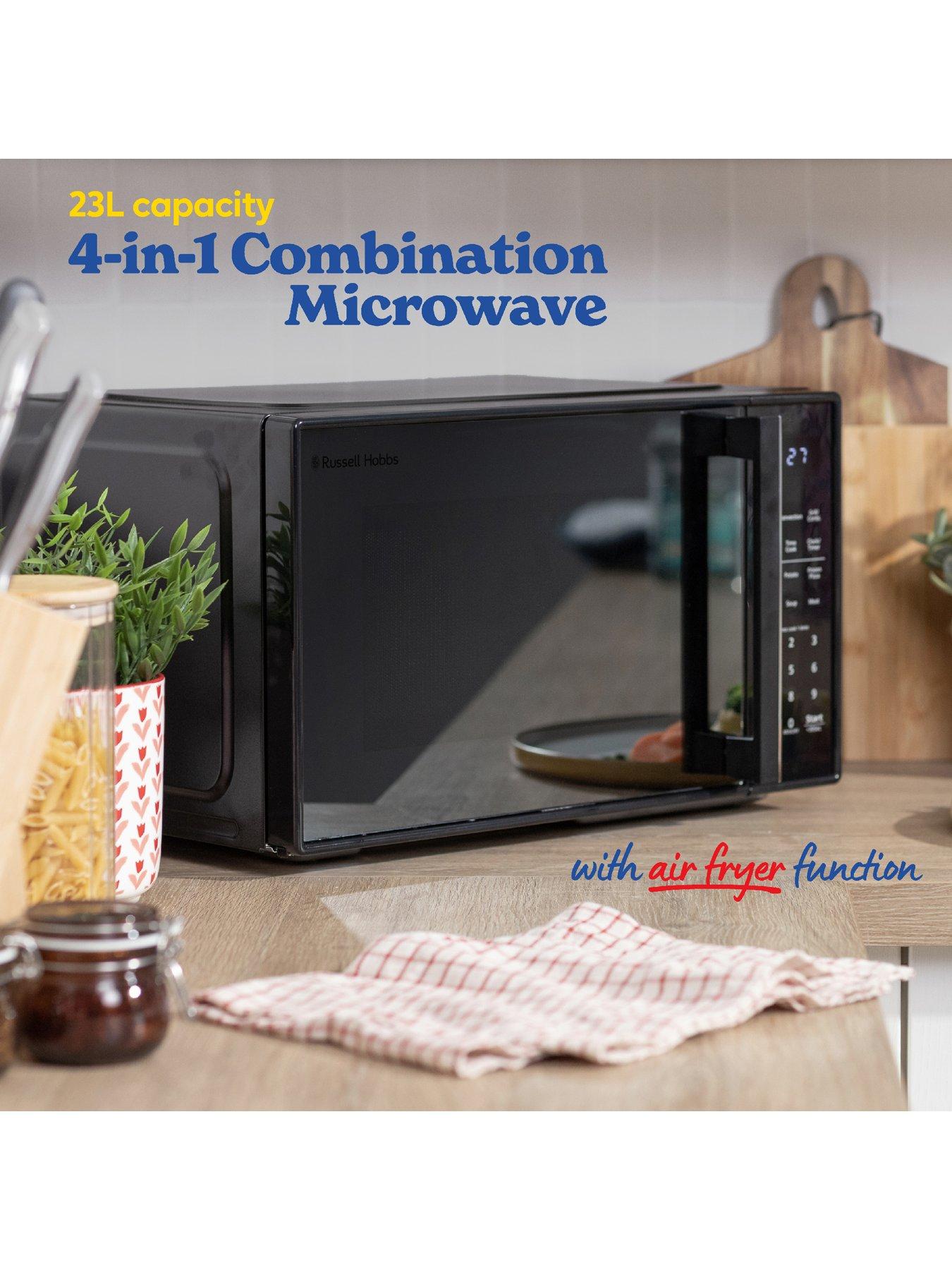 Image 2 of 7 of Russell Hobbs Black 23L 4-In-1 Touch Control Digital Combination Microwave With Air Fryer Function