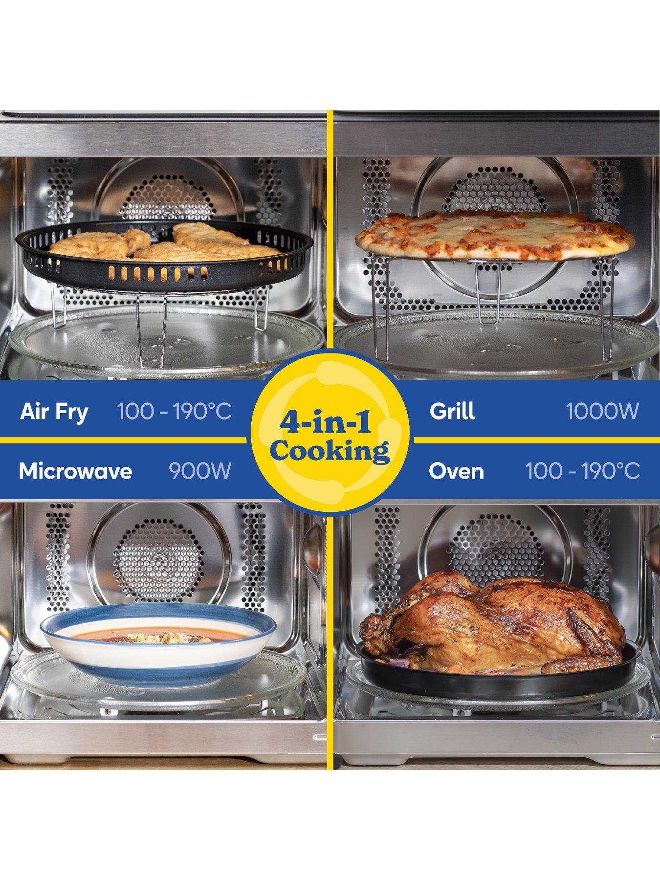 Image 3 of 7 of Russell Hobbs Black 23L 4-In-1 Touch Control Digital Combination Microwave With Air Fryer Function