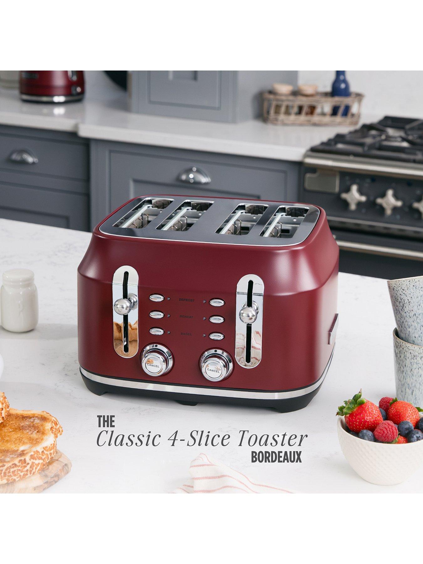 Image 2 of 7 of Rangemaster Classic Collection 4 Slice Bordeaux Toaster
