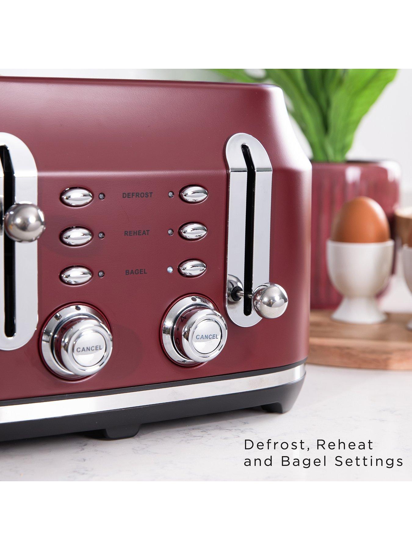 Image 5 of 7 of Rangemaster Classic Collection 4 Slice Bordeaux Toaster