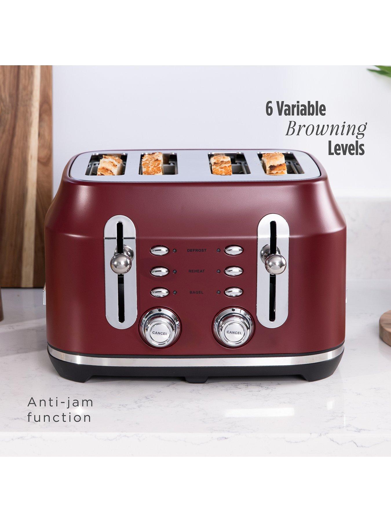 Image 7 of 7 of Rangemaster Classic Collection 4 Slice Bordeaux Toaster