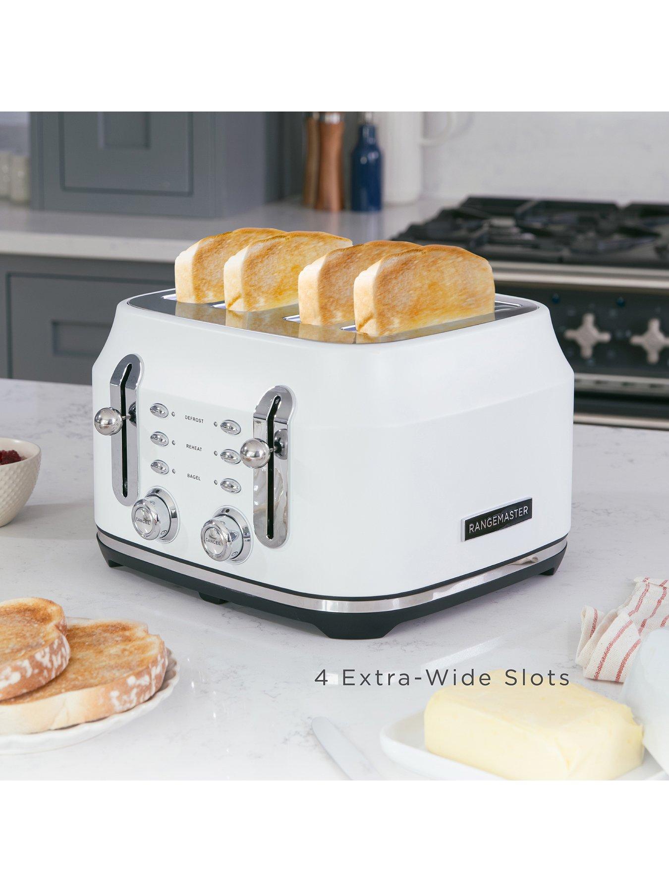 Image 4 of 7 of Rangemaster Classic Collection 4 Slice White Toaster