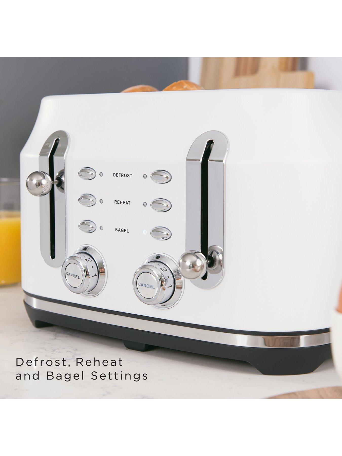 Image 5 of 7 of Rangemaster Classic Collection 4 Slice White Toaster