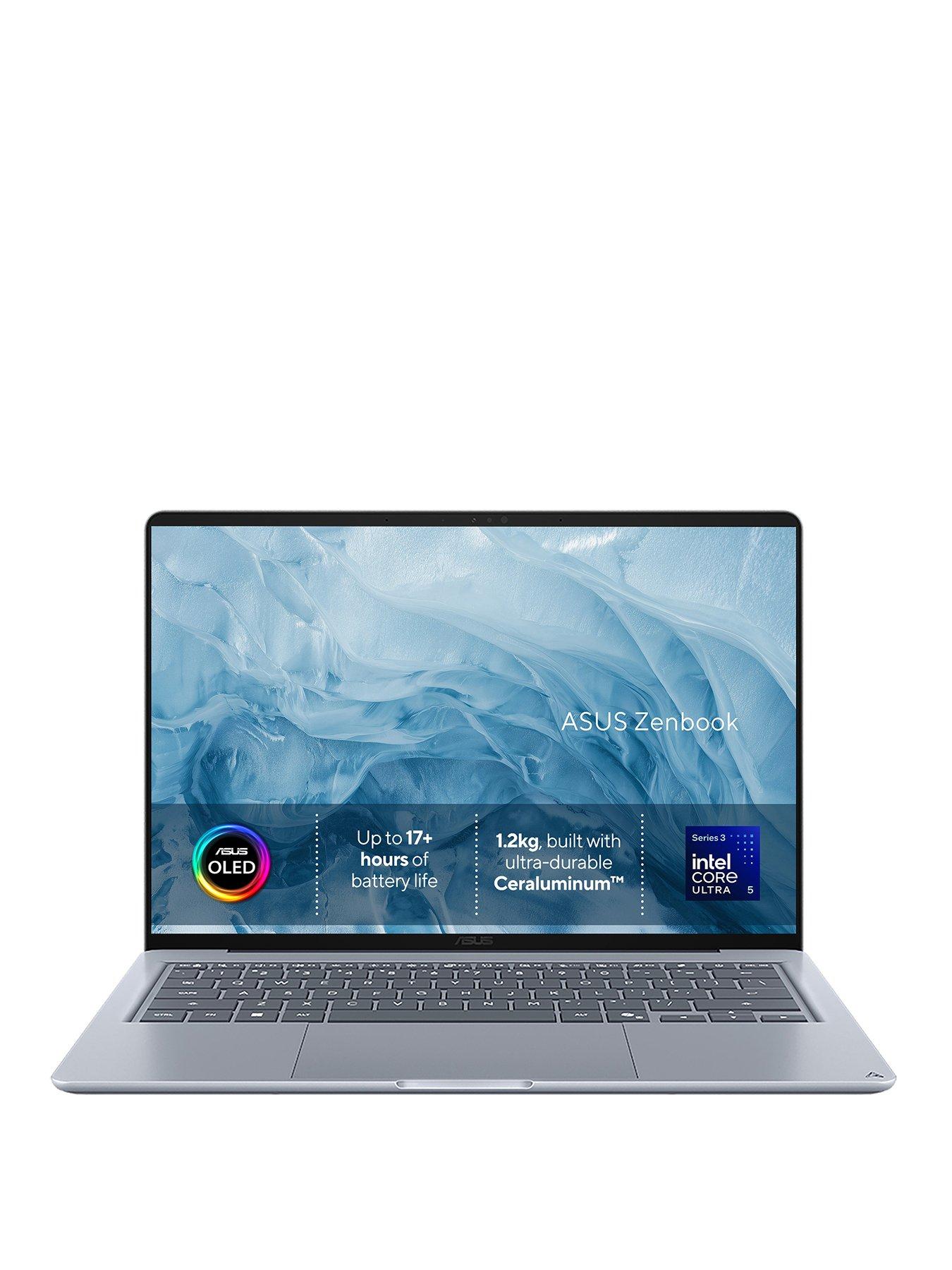 Image 1 of 8 of Asus Zenbook 14 14in FHD 1920 x 1200 Laptop - Intel Core Ultra 5 - 16GB RAM, 512GB SSD - Blue