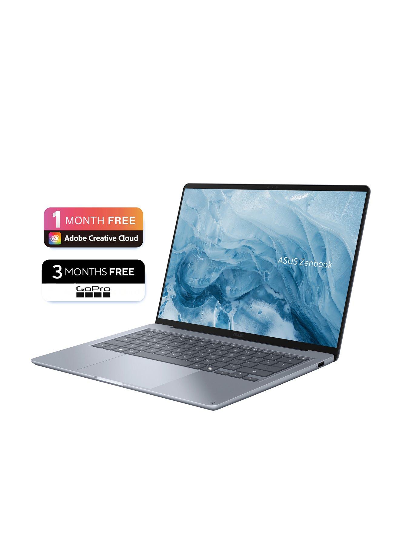 Image 2 of 8 of Asus Zenbook 14 14in FHD 1920 x 1200 Laptop - Intel Core Ultra 5 - 16GB RAM, 512GB SSD - Blue