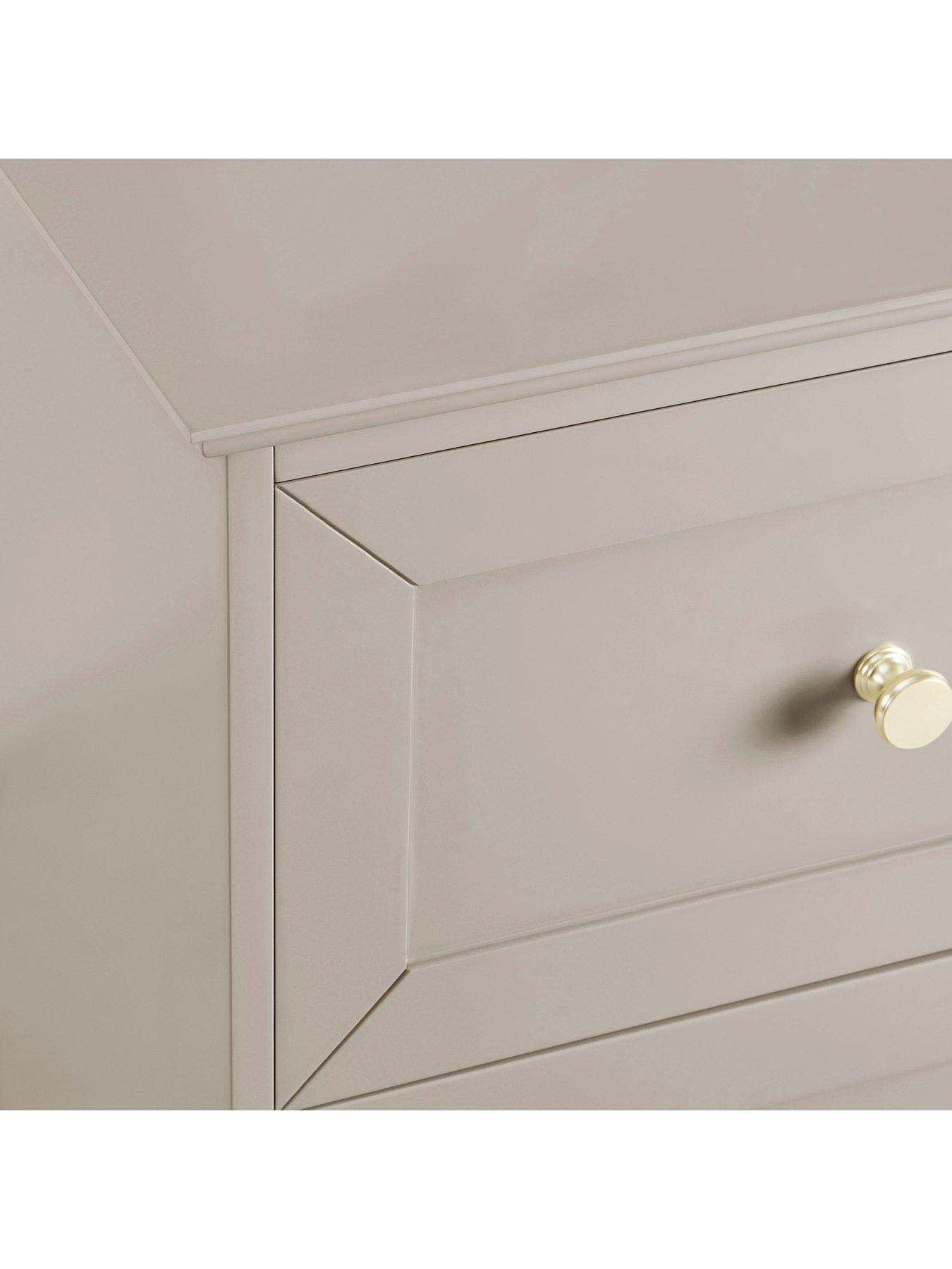 Image 7 of 7 of Dusk Ruby 2 Drawer Bedside Table - Taupe