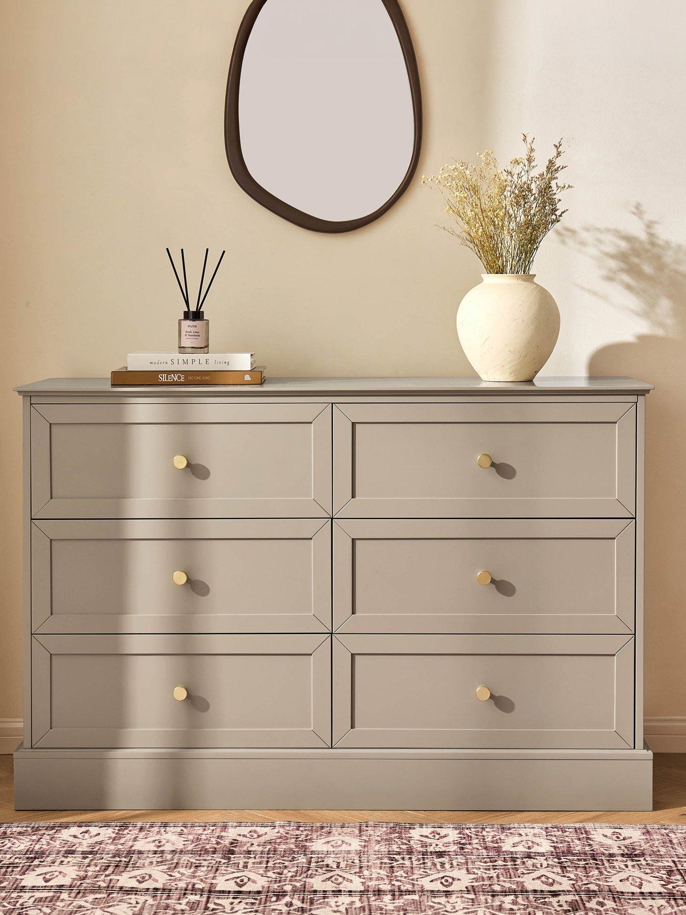 Image 1 of 7 of Dusk Ruby 6 Drawer Chest - Taupe