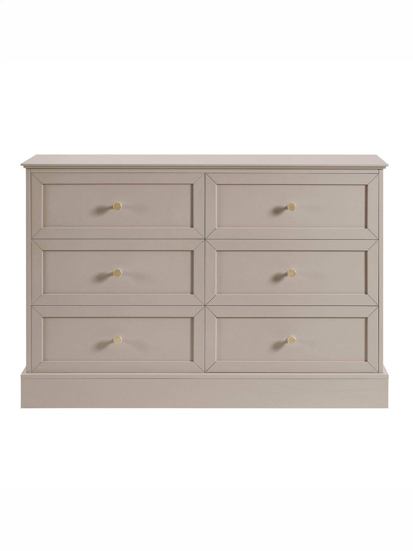 Image 3 of 7 of Dusk Ruby 6 Drawer Chest - Taupe