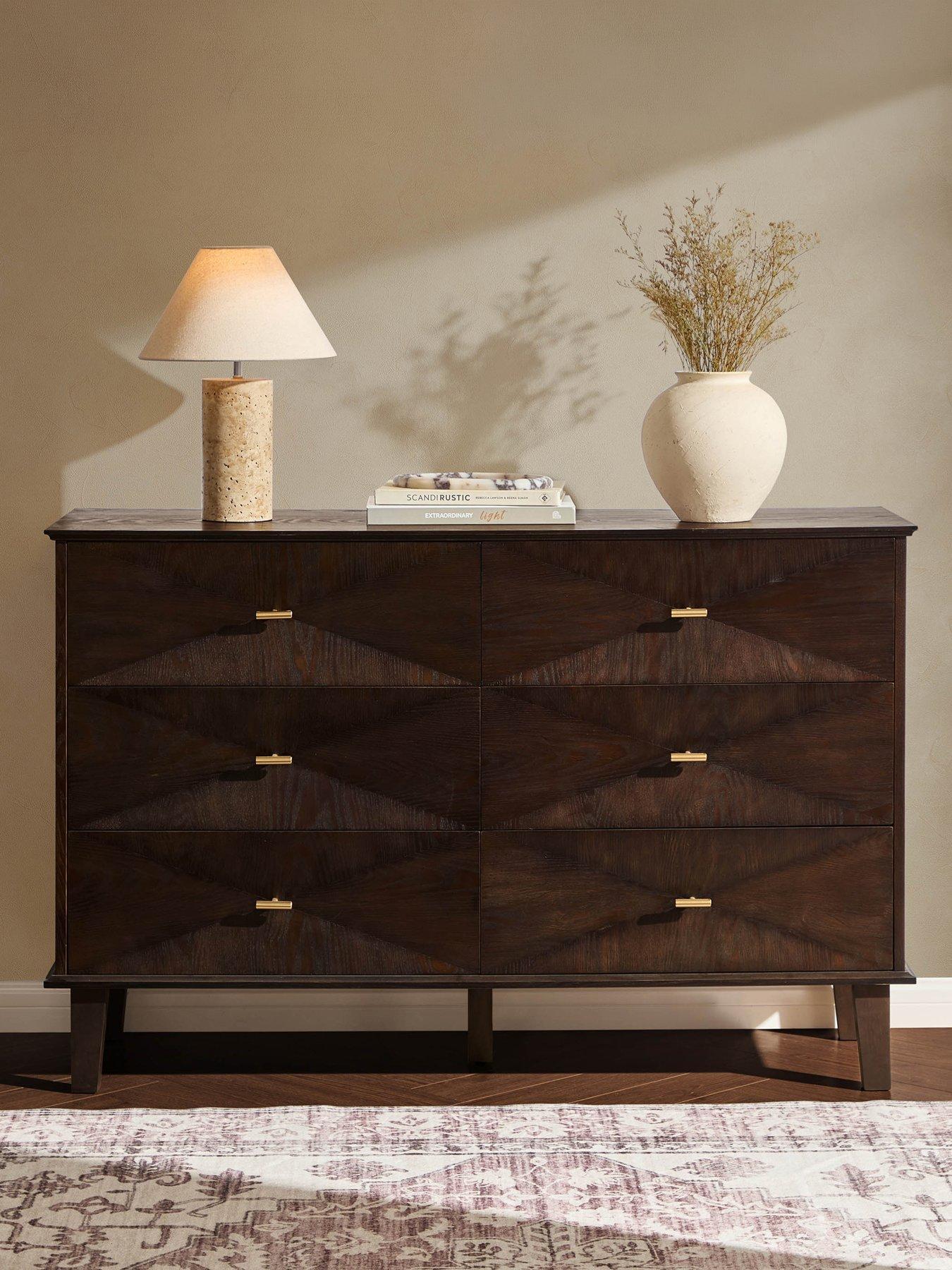 Image 1 of 7 of Dusk Brianna Concave 6 Drawer Chest