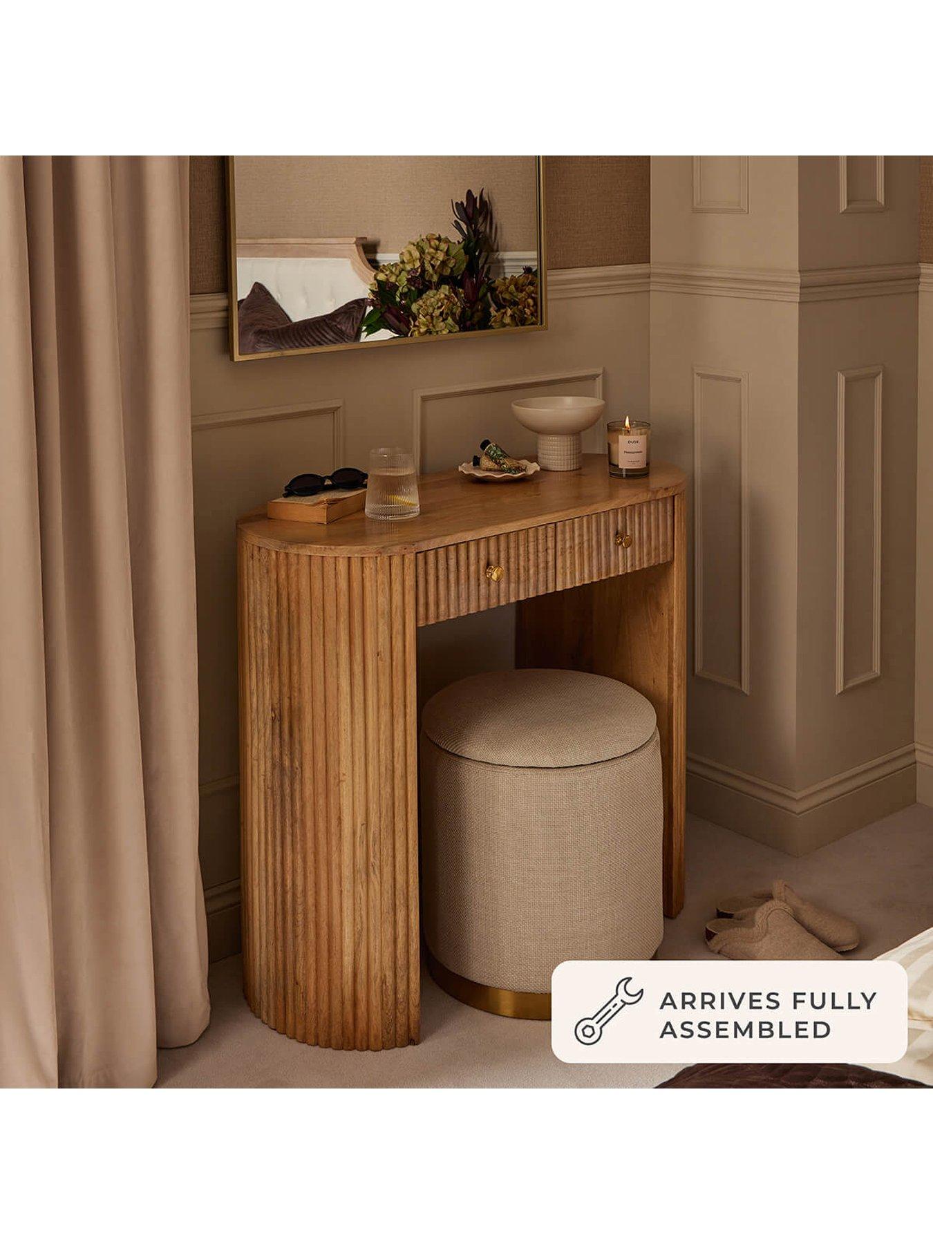 Image 1 of 5 of Dusk Finley Mango Wood  Dressing Table Console