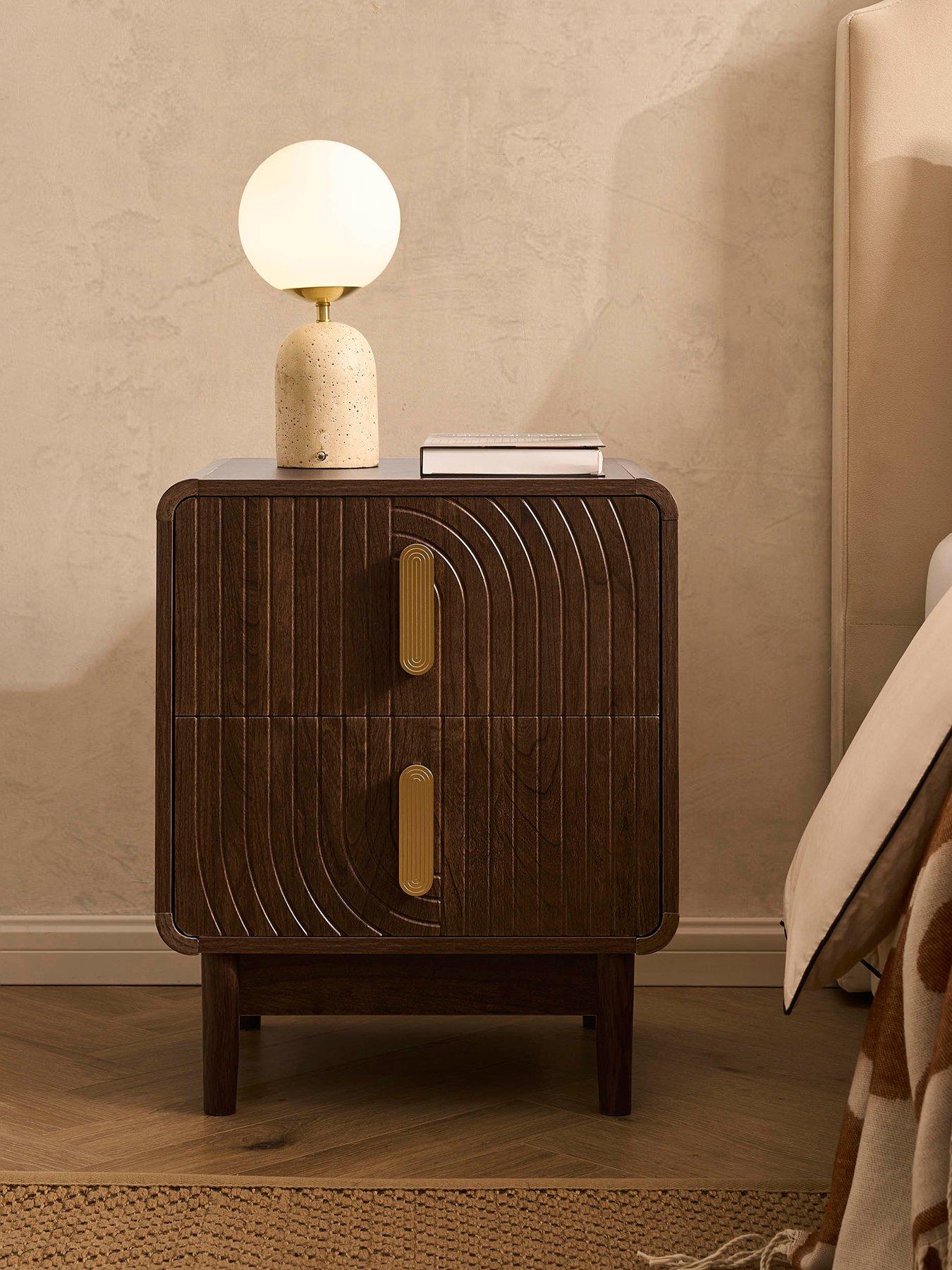 Image 1 of 7 of Dusk Marnie 2 Drawer Bedside Table