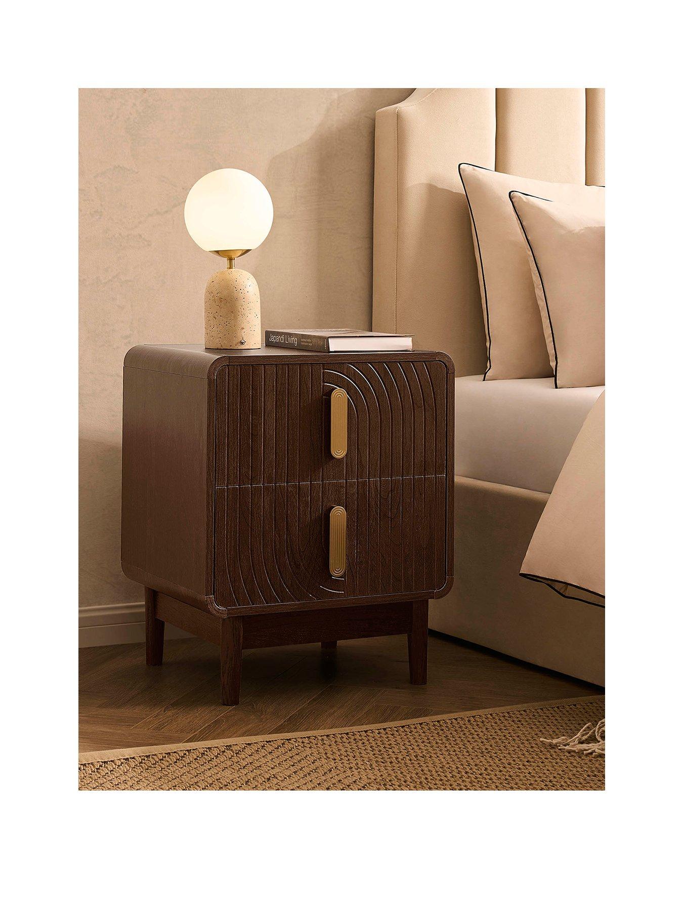 Image 2 of 7 of Dusk Marnie 2 Drawer Bedside Table
