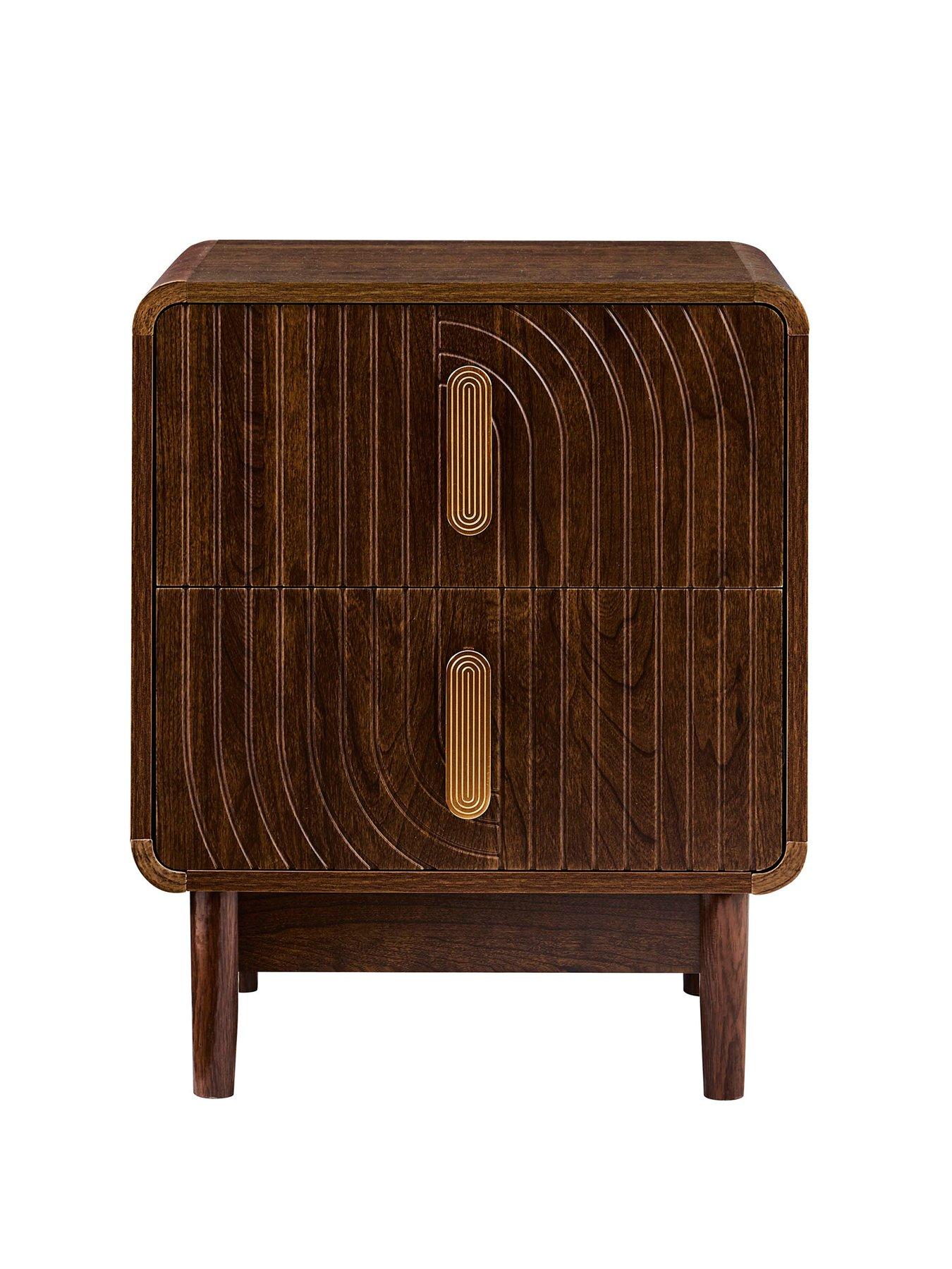 Image 3 of 7 of Dusk Marnie 2 Drawer Bedside Table