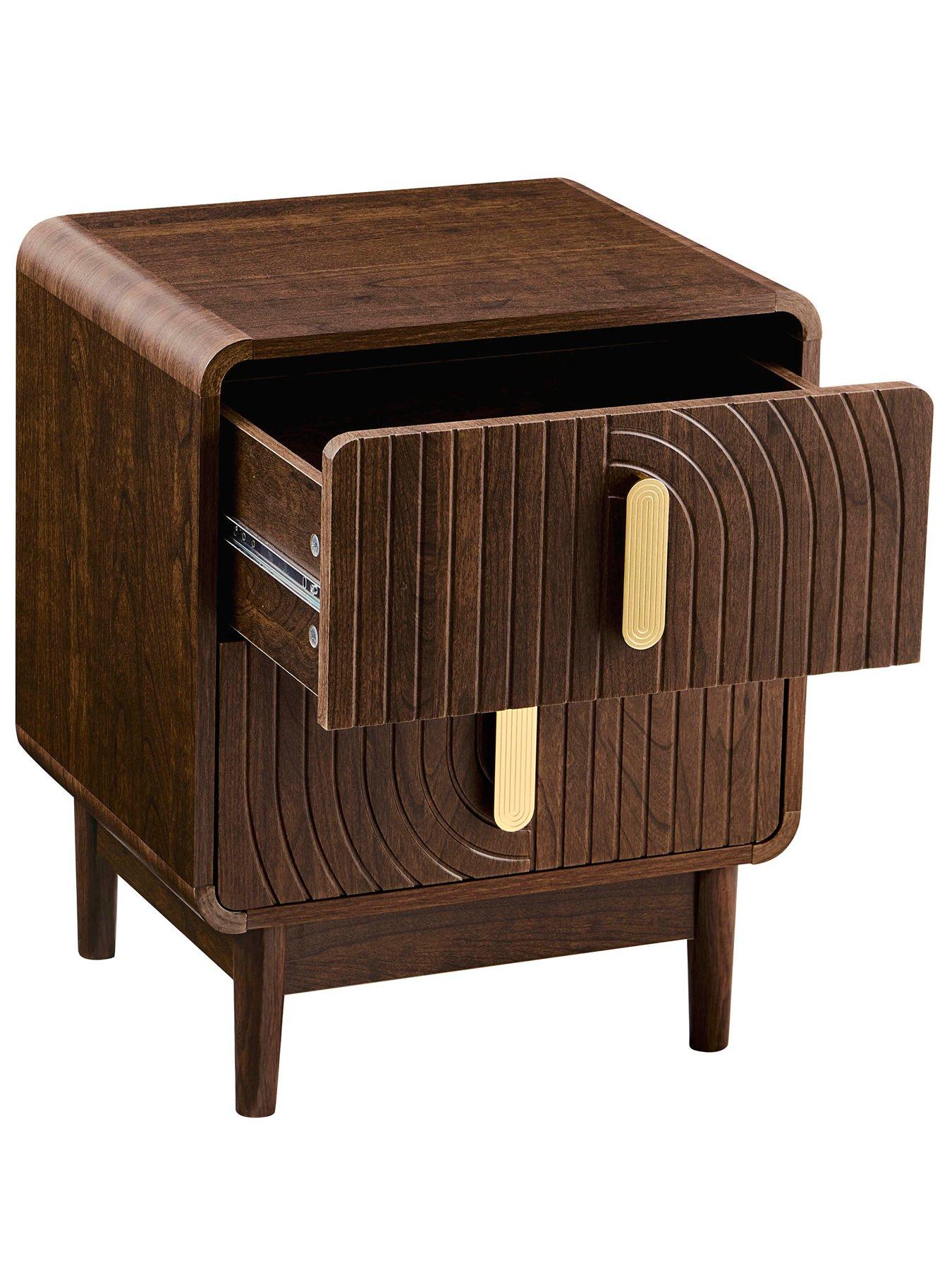 Image 4 of 7 of Dusk Marnie 2 Drawer Bedside Table