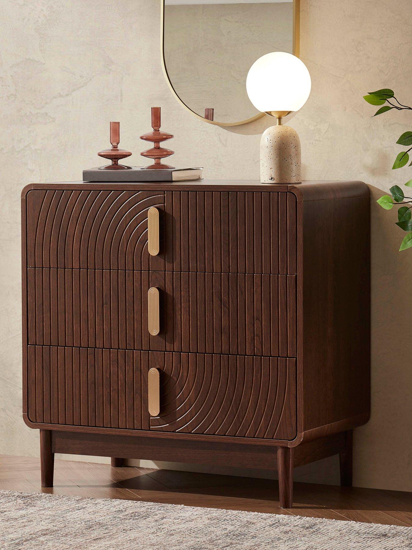 Image 1 of 6 of Dusk Marnie 3 Drawer Chest - Walnut