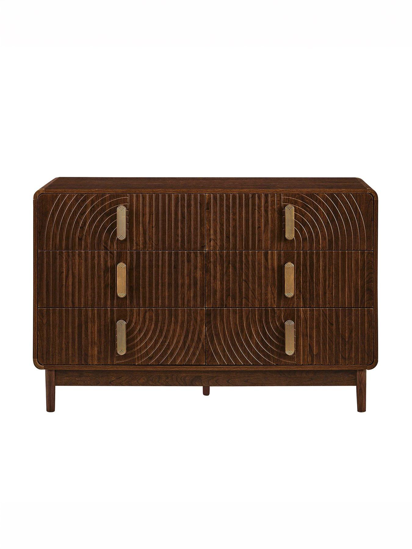 Image 3 of 7 of Dusk Marnie 6 Drawer Chest - Walnut