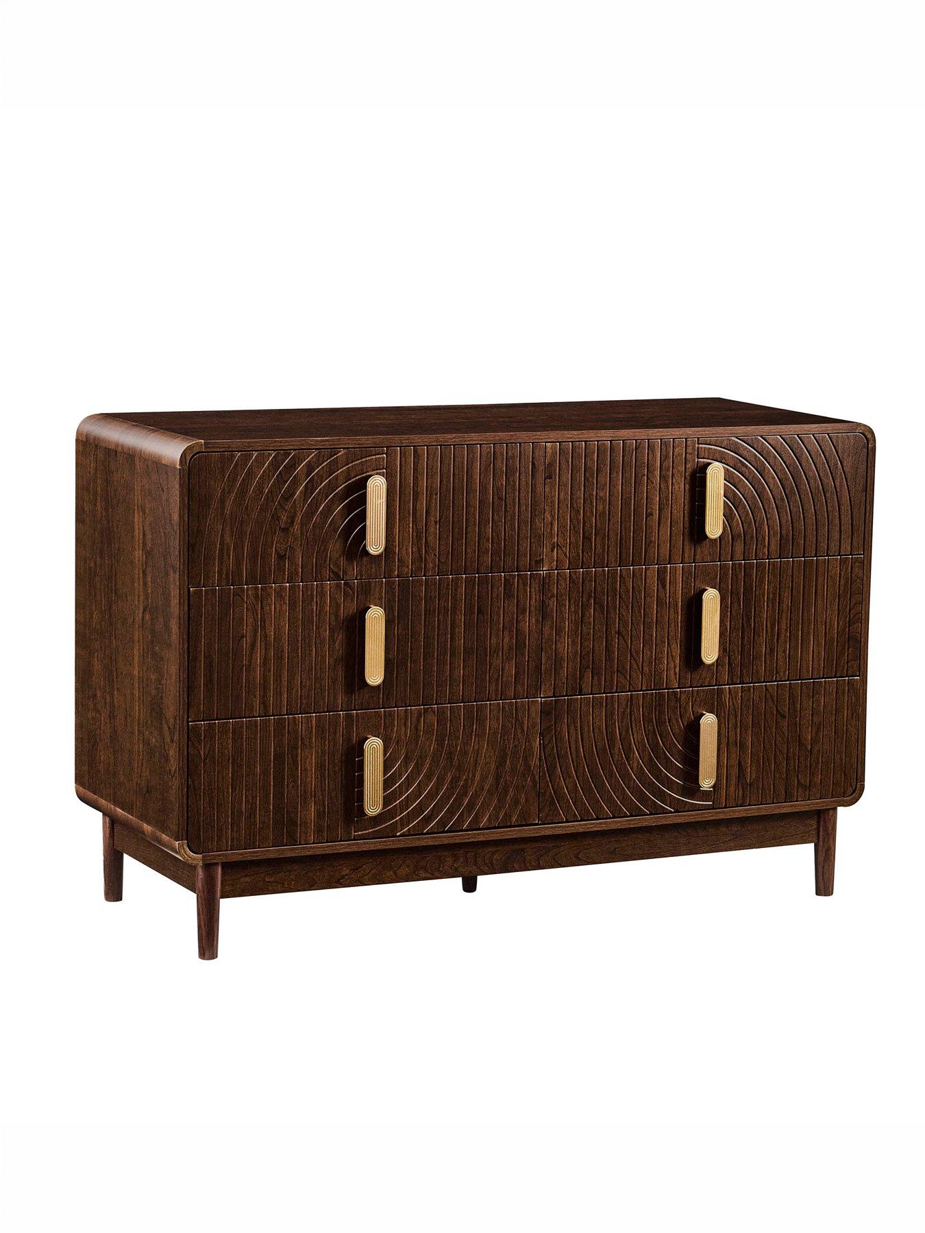 Image 4 of 7 of Dusk Marnie 6 Drawer Chest - Walnut