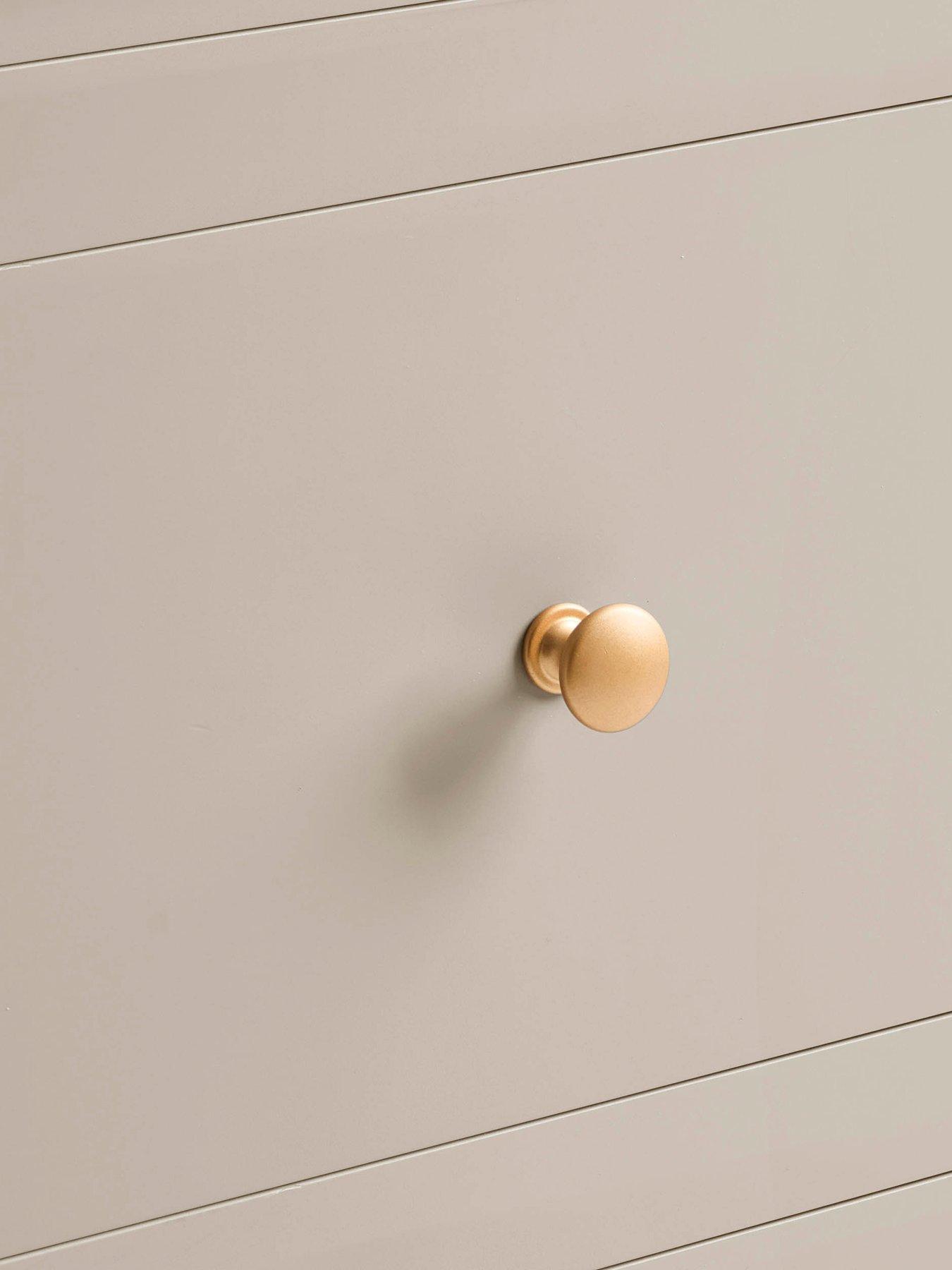 Image 6 of 7 of Dusk Poppy 2 Drawer Bedside Table - Taupe