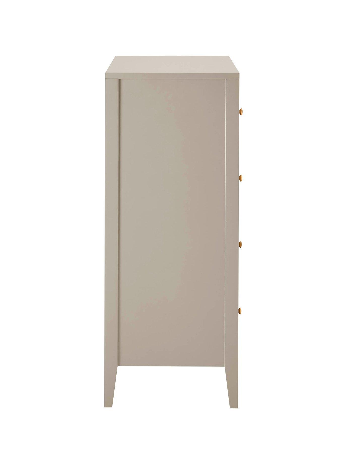 Image 4 of 5 of Dusk Poppy 5 Drawer Chest - Taupe