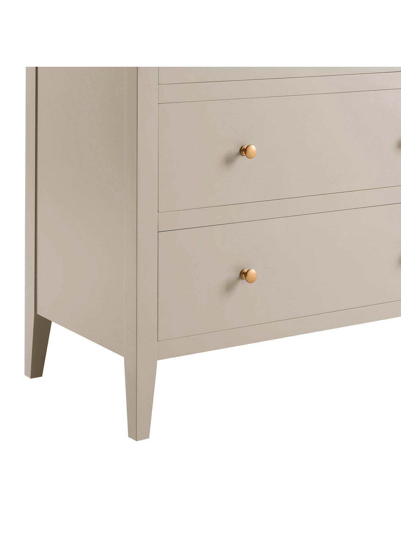 Image 5 of 5 of Dusk Poppy 5 Drawer Chest - Taupe