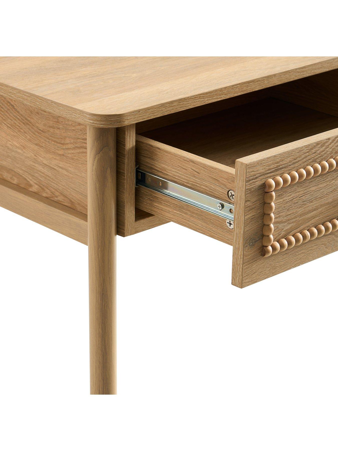 Image 6 of 6 of Dusk Posy Bobbin Dressing Table - Light Wood