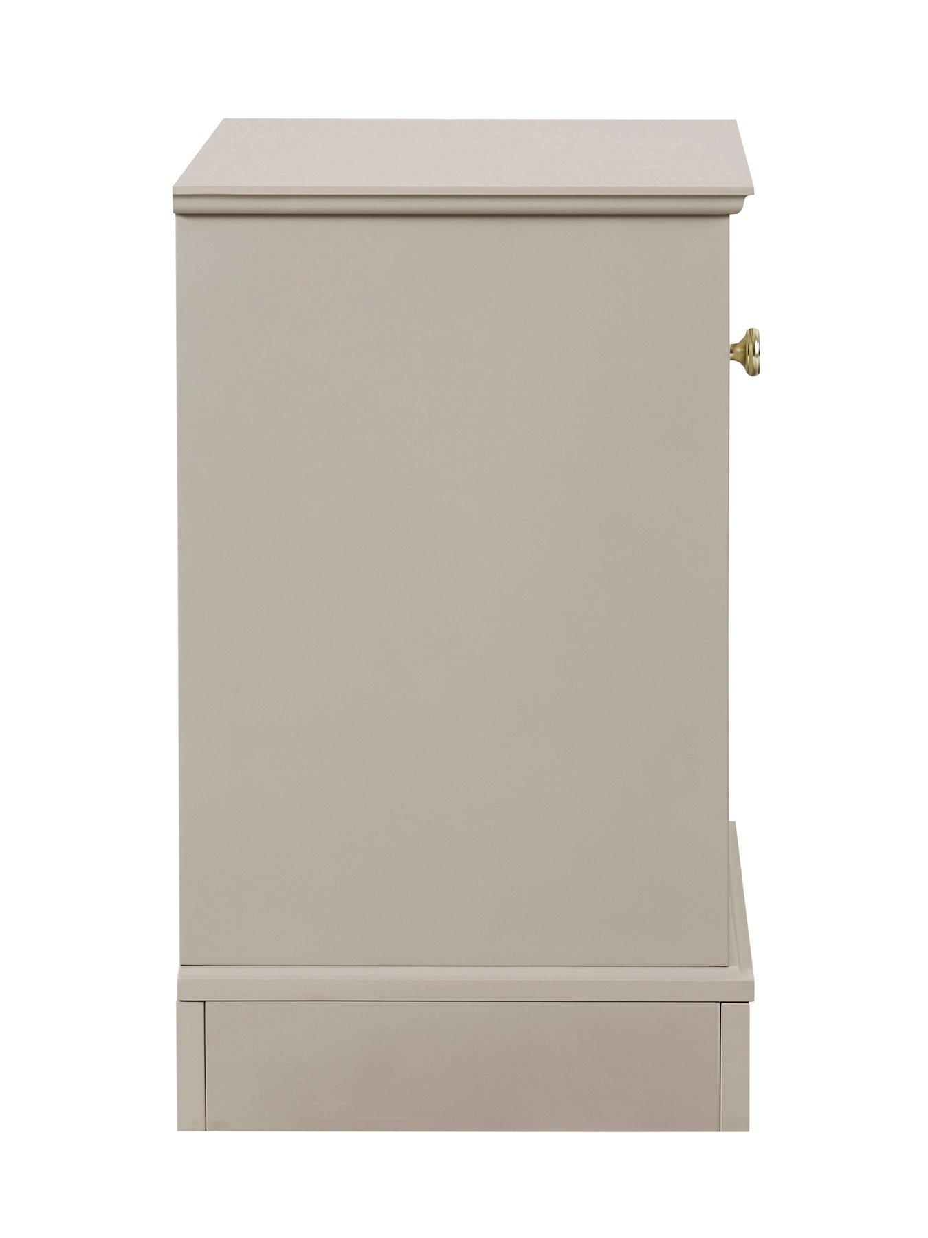 Image 6 of 7 of Dusk Ruby 1 Drawer Nightstand - Taupe