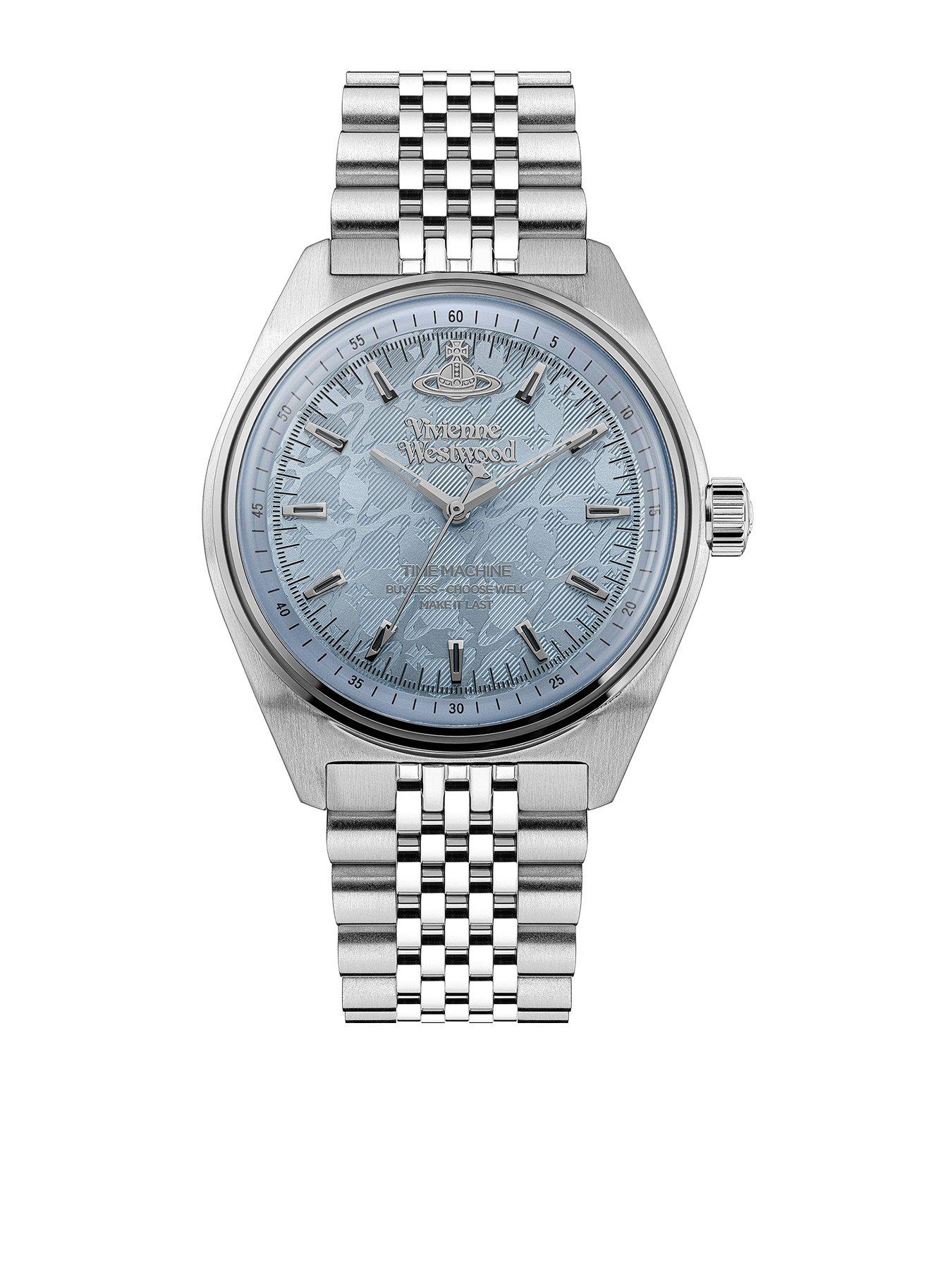 Image 1 of 5 of Vivienne Westwood Unisex Sydenham Light Blue Dial Stainless Steel Bracelet Watch - Blue
