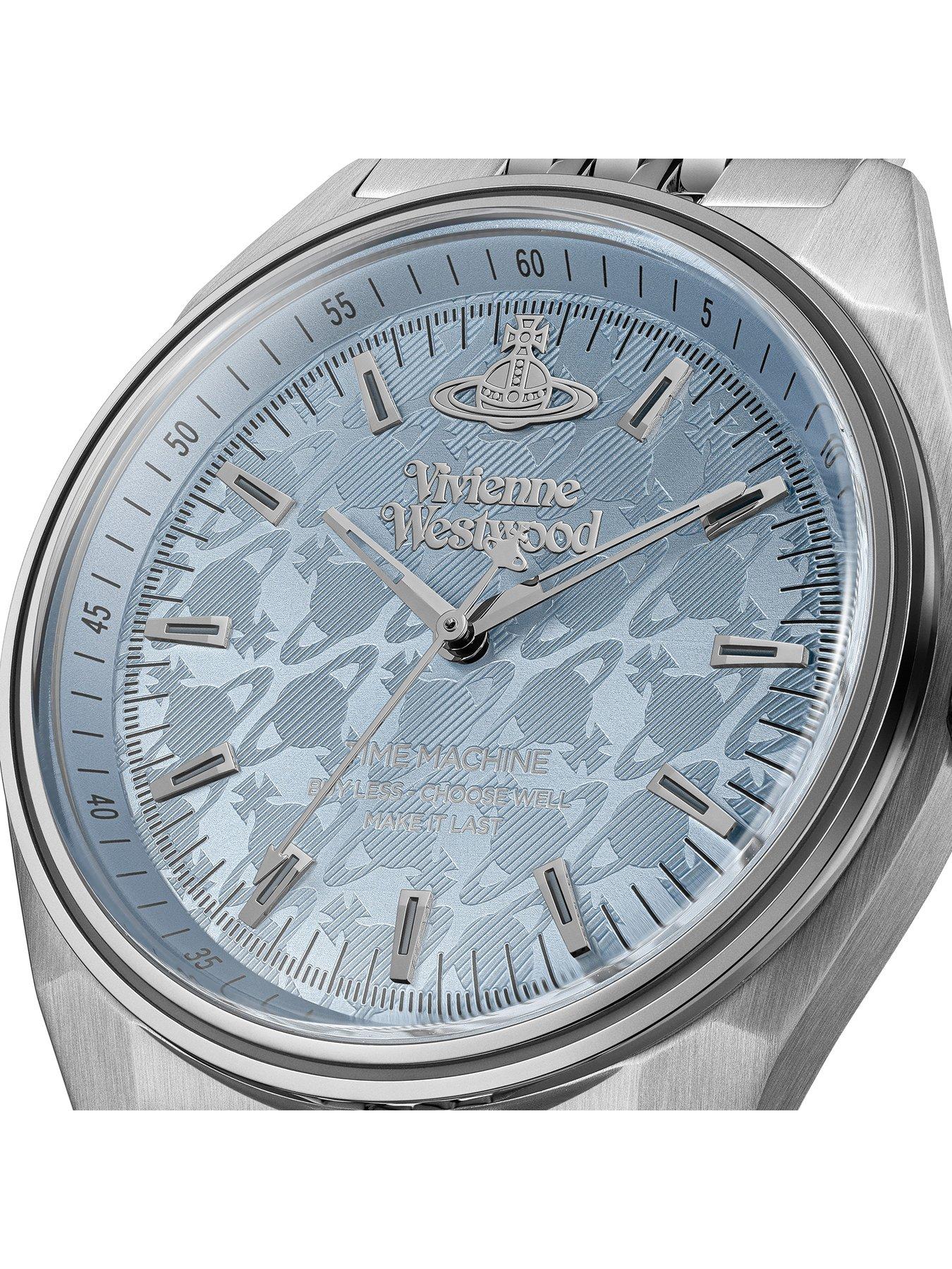 Image 2 of 5 of Vivienne Westwood Unisex Sydenham Light Blue Dial Stainless Steel Bracelet Watch - Blue
