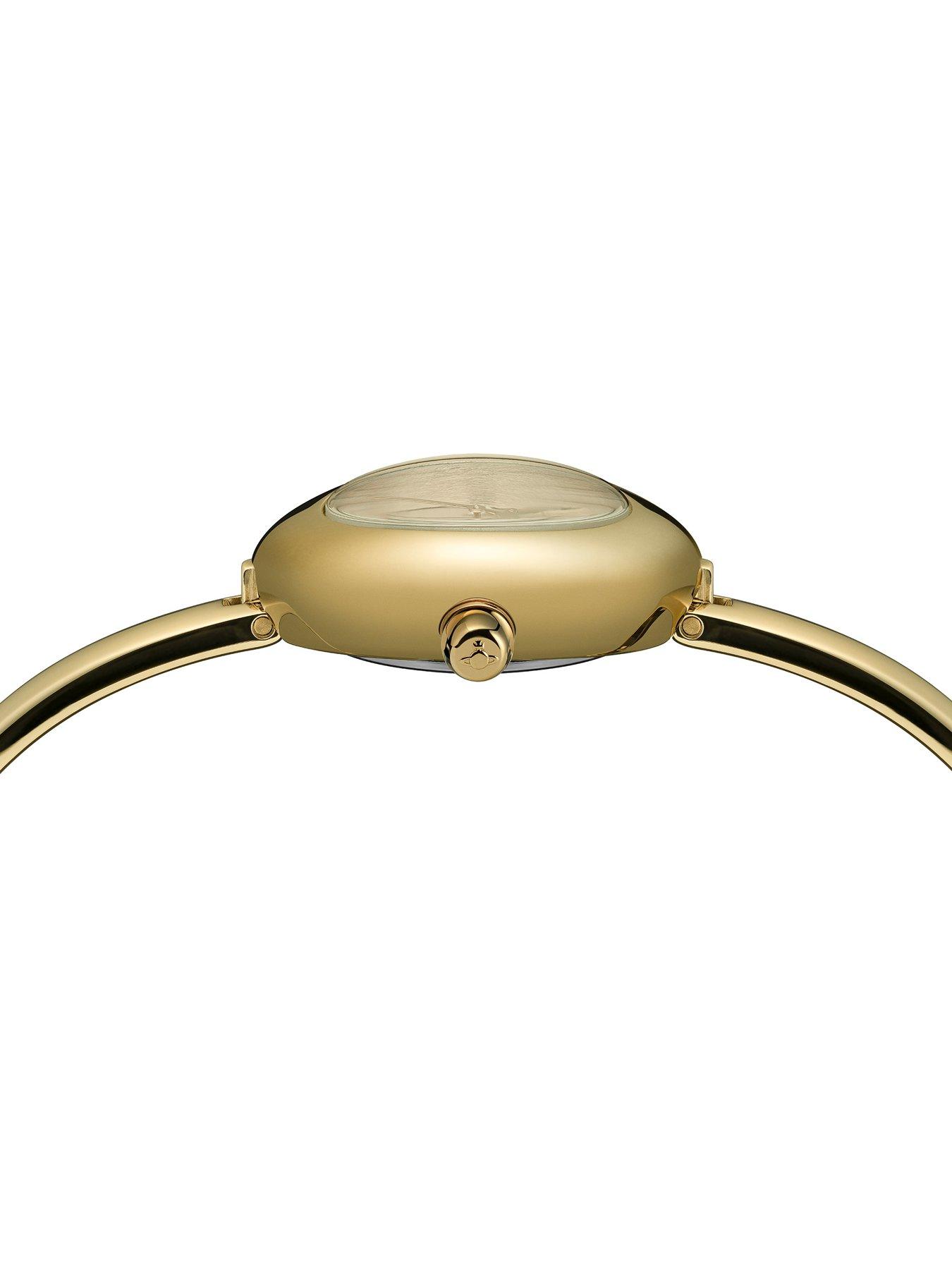 Image 4 of 5 of Vivienne Westwood Womens Vivienne Westwood Audley Orb Bangle Quartz Watch - Gold